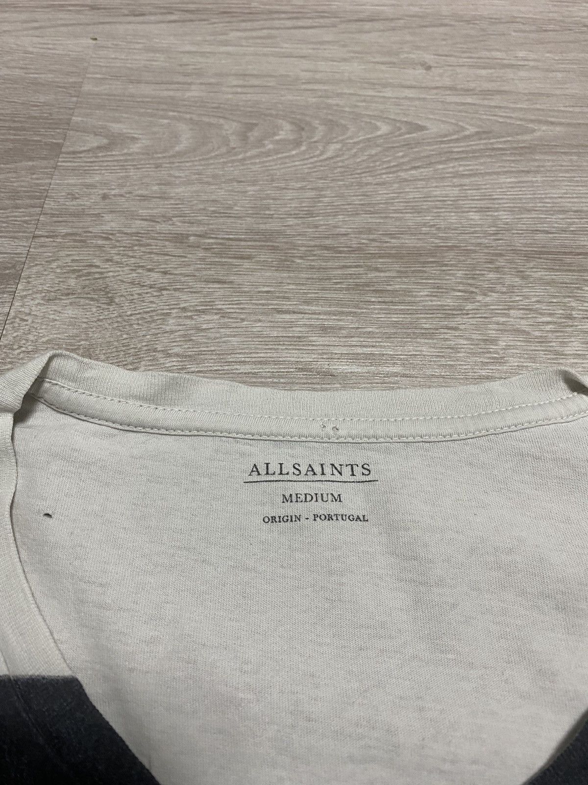 Allsaints Allsaints T-Shirt big logo leather logo made in Portugal Size US S / EU 44-46 / 1 - 2 Thumbnail