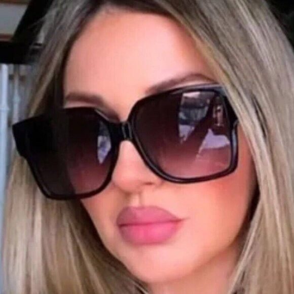 Saint Laurent Paris Saint Laurent SL M9/F 002 Sunglasses Shiny Black Square Size ONE SIZE - 4 Thumbnail