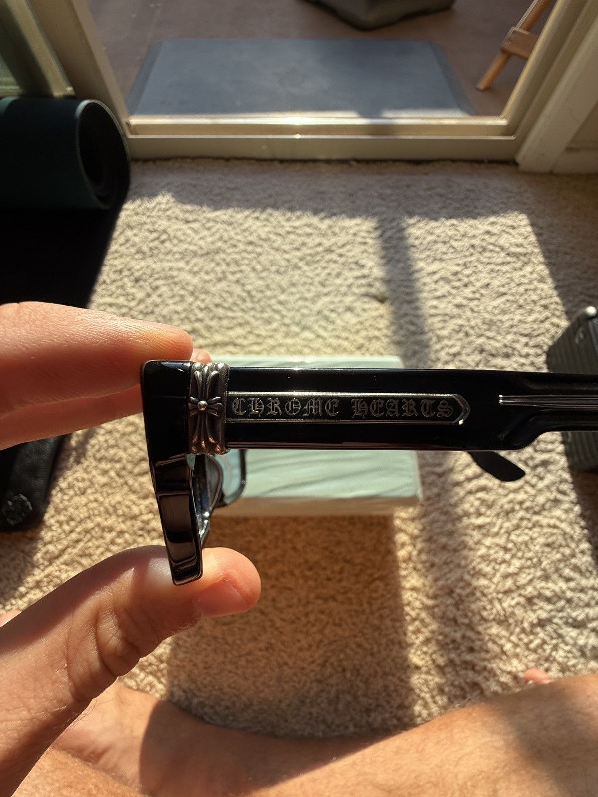 Chrome Hearts Chrome Hearts 2 THICK Black Eyeglasses – Sterling Silver Size ONE SIZE - 3 Thumbnail
