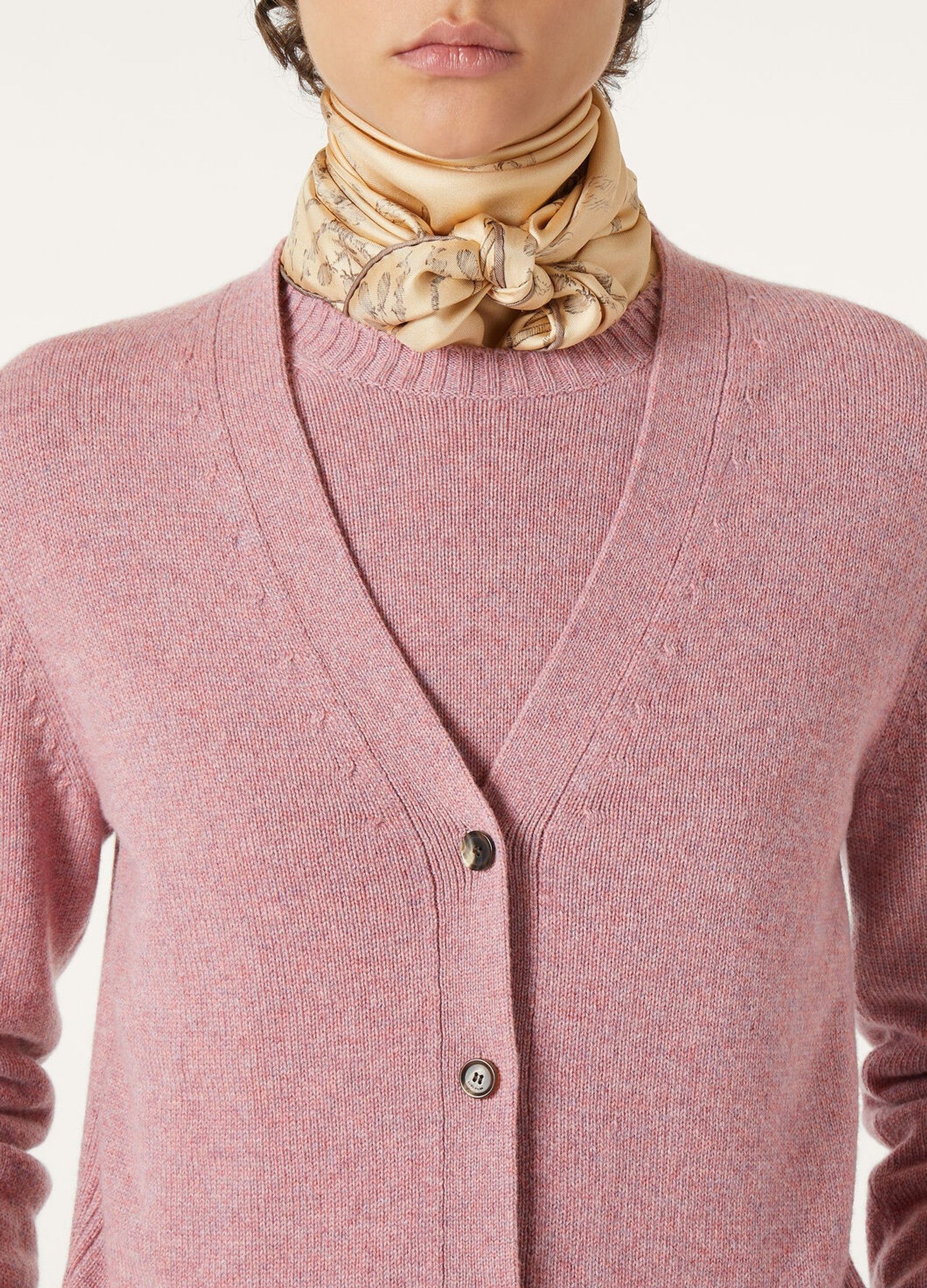 Loro Piana o1srvl11e0526 FAP1736 Parksville Cardigan in Pink Size L / US 10 / IT 46 - 3 Thumbnail