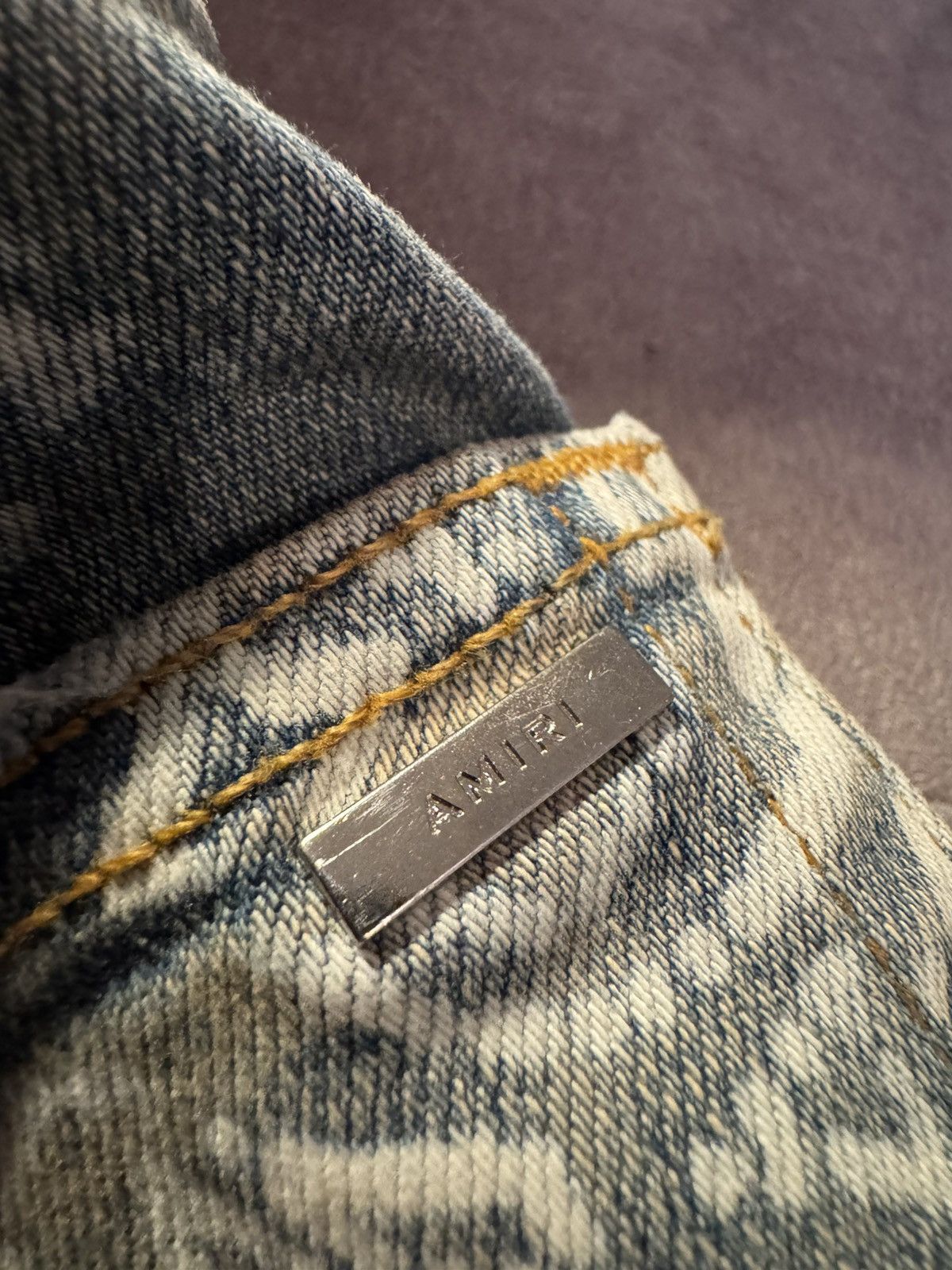 Amiri AMIRI jeans STUDY REAL TAPE MEASUREMENTS BY TAPE IN PHOTOS Size US 32 / EU 48 - 21 Thumbnail