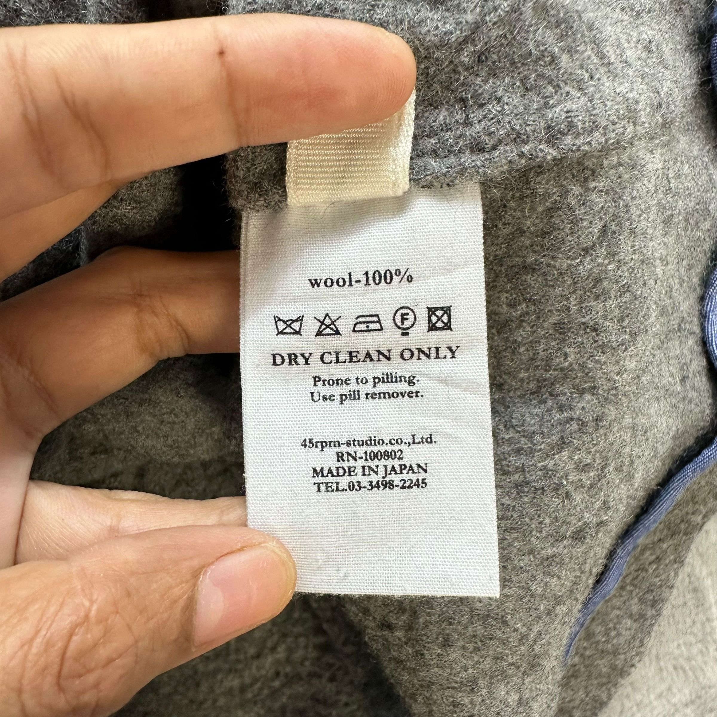 45rpm 45rpm Made in Japan Wool Mini Skirt #A68-1639 Size 26" / US 2 / IT 38 - 7 Thumbnail