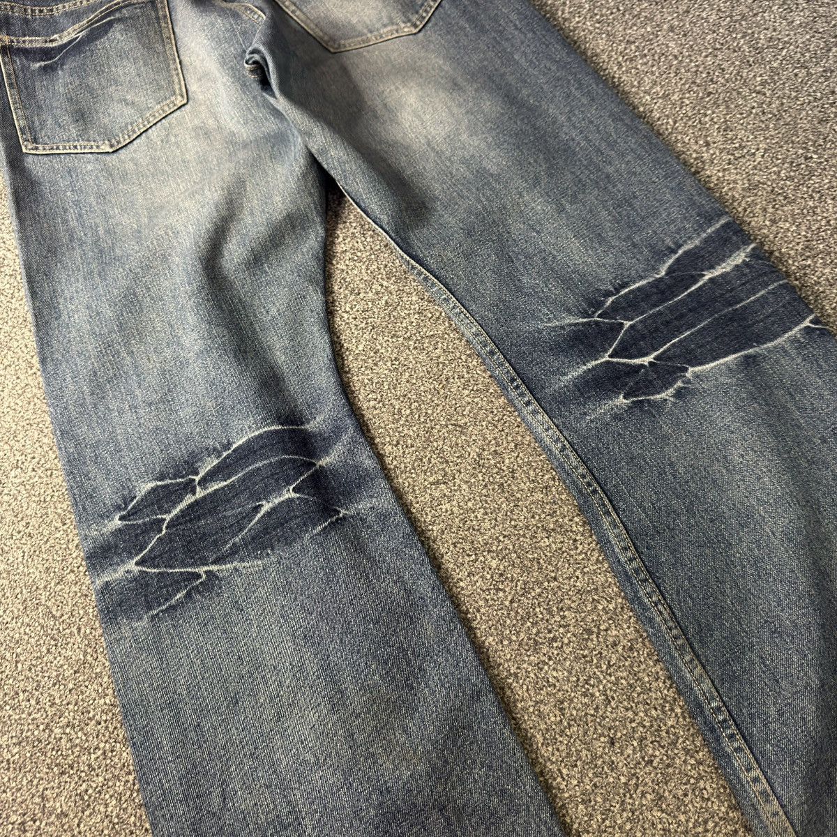 Japanese Brand Vintage 90s Japanese Studded Men Bigi Tokyo Distressed Denim Size US 35 - 12 Thumbnail