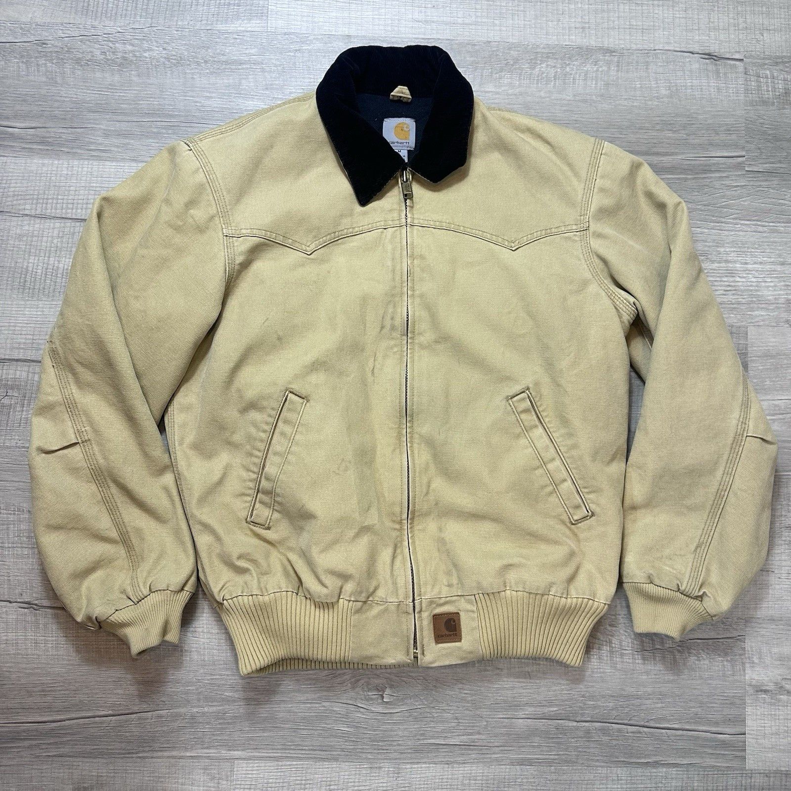 Carhartt J14BLK ヴィンテージSanta Fe Jacket Carhartt Sandstone Santa Fe Jacket — Black, Medium, Model