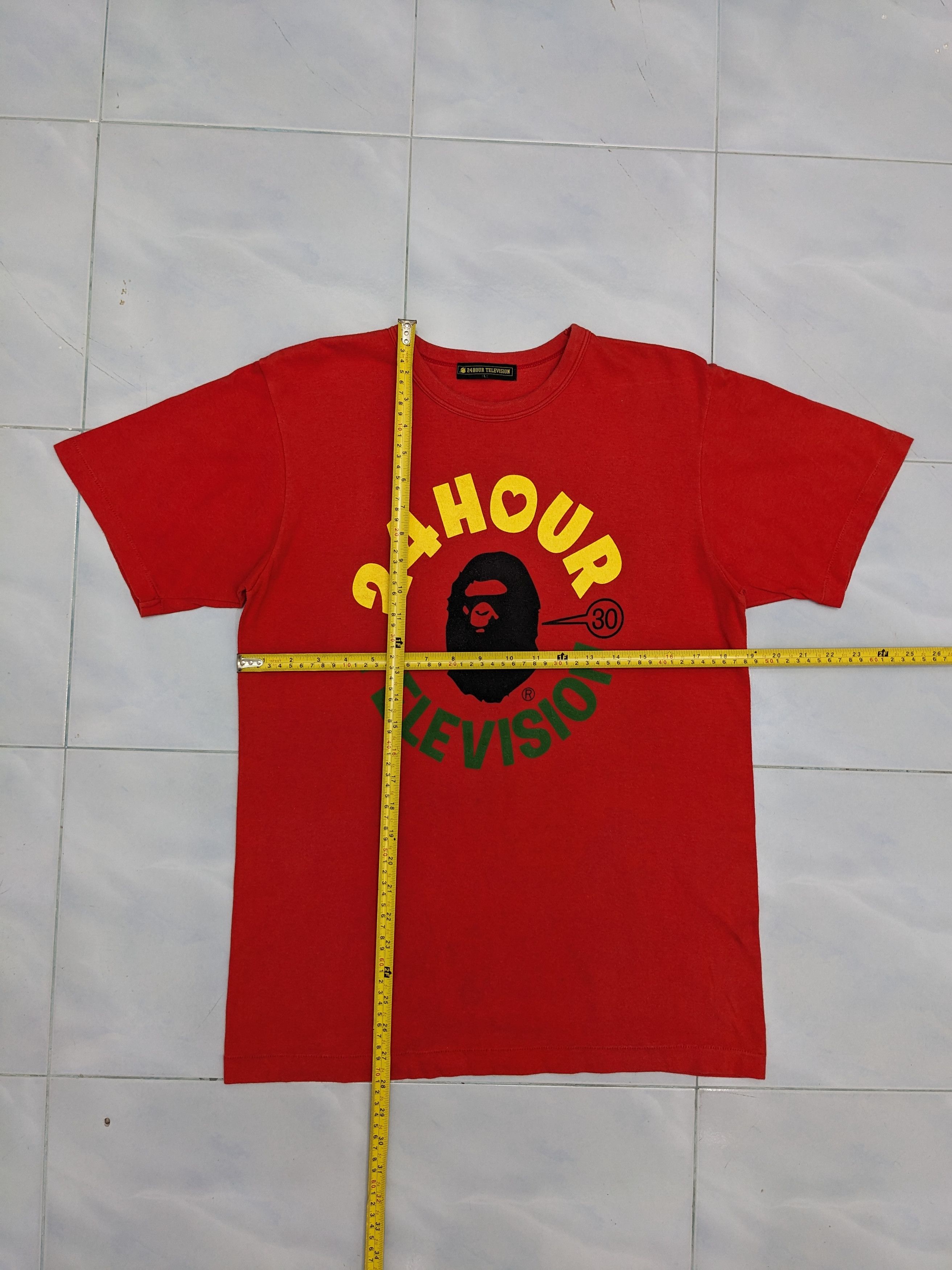 Bape VINTAGE BAPE 24 HOUR TELEVISION Size US L / EU 52-54 / 3 - 5 Thumbnail