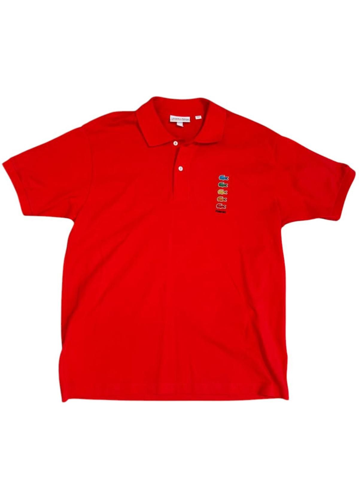 Lacoste Lacoste x Polaroid Collab Polo Shirt – Red – Size Large Size US L / EU 52-54 / 3 - 1 Thumbnail