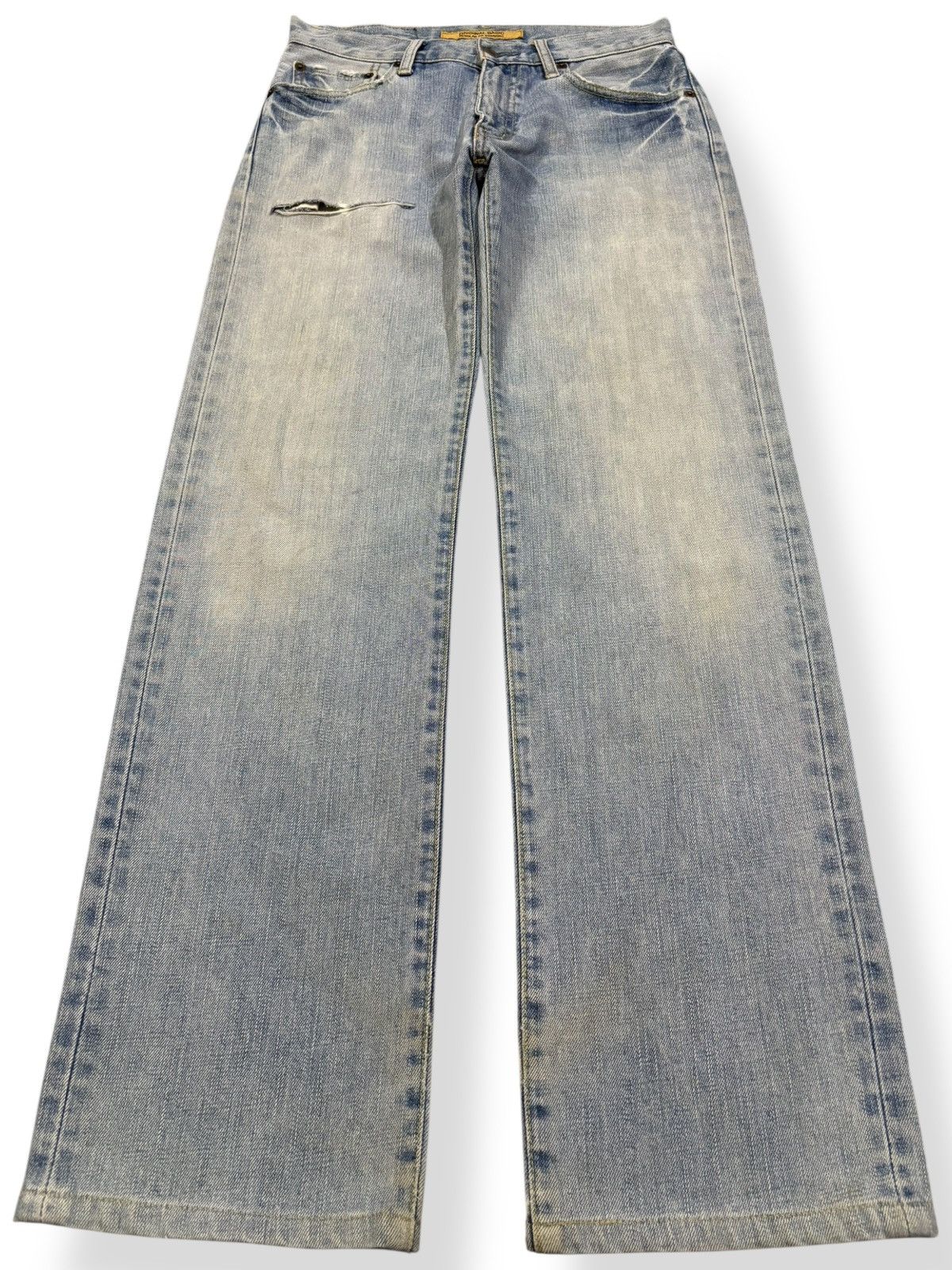 Undercover × Uniqlo Vintage Uniqlo S002 Straight Leg Distressed Grunge Jeans Size US 29 - 1 Thumbnail