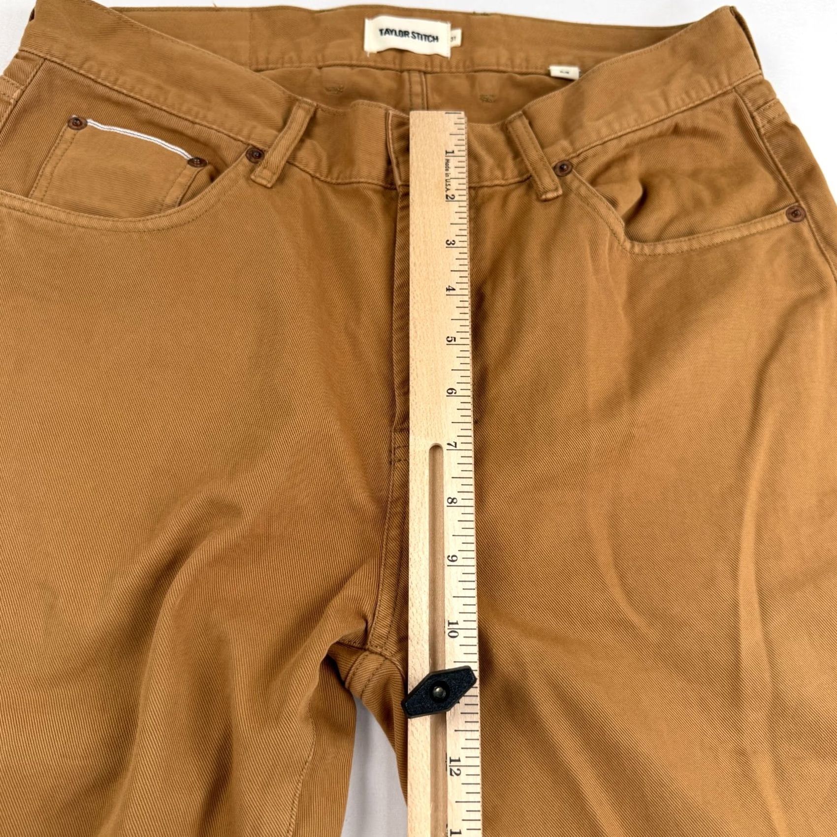 Taylor Stitch Taylor Stitch Pants Mens 31 Slim Fit Chino Casual Brown Cotton Straight Mockile? Size US 31 - 5 Thumbnail