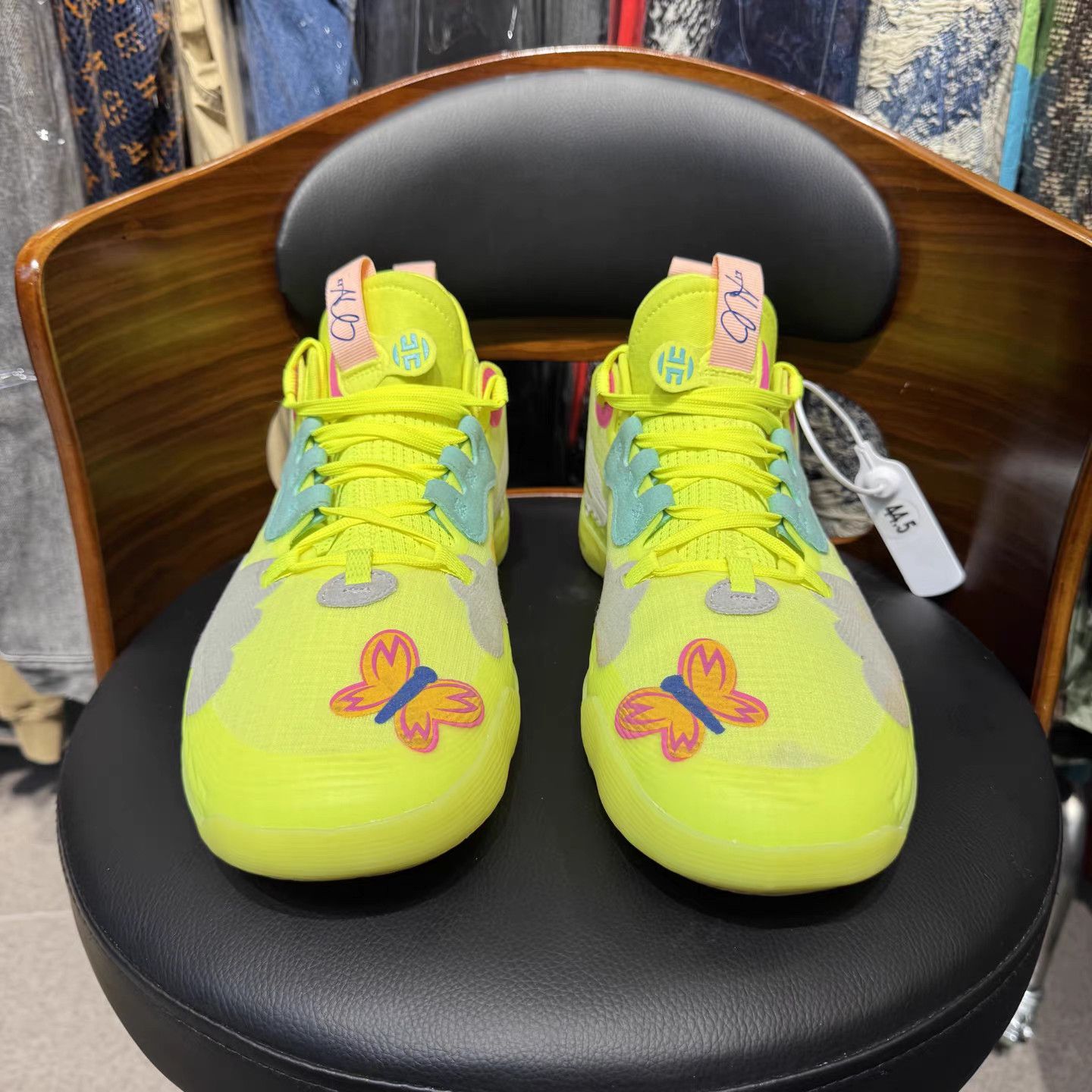 Adidas Harden Vol.5 Graffiti Fluorescent Basketball Shoes K15 Size US 11.5 / EU 44-45 - 2 Thumbnail