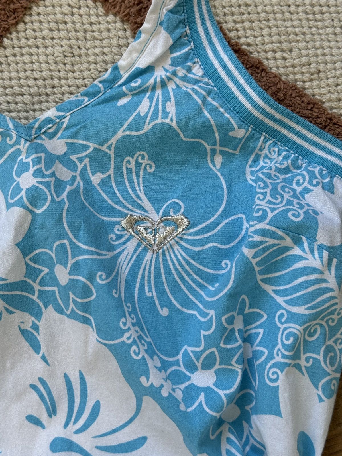 Vintage VINTAGE ROXY 2000s FLOWERS MINI DRESS Size XS / US 0-2 / IT 36-38 - 4 Thumbnail