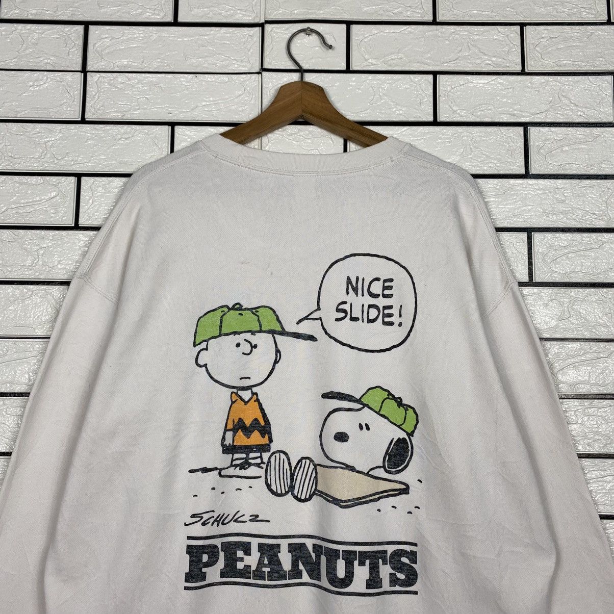 Japanese Brand Vintage Sweatshirt Snoopy Peanuts Big Logo Size US XL / EU 56 / 4 - 10 Thumbnail