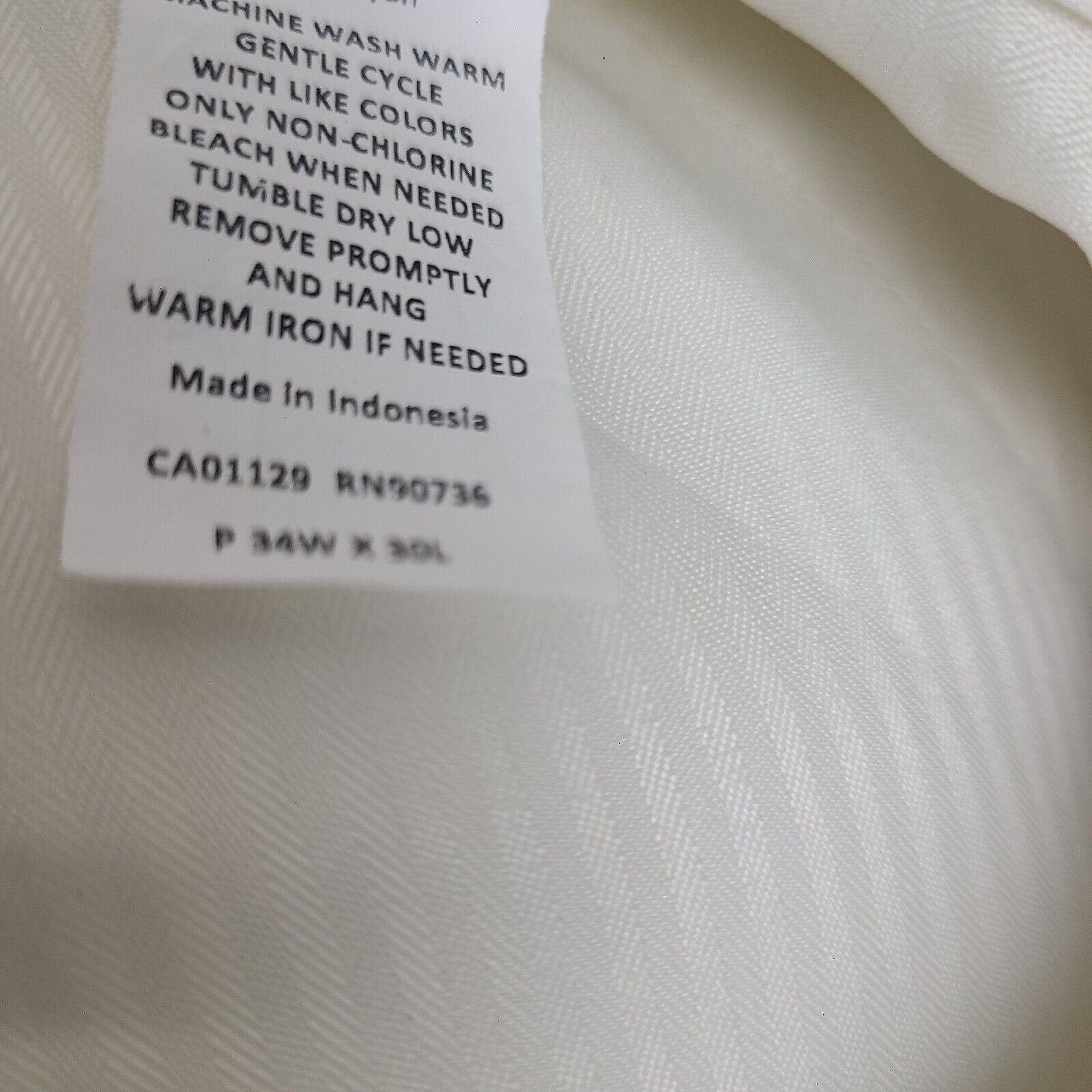 Lauren Ralph Lauren Lauren Ralph Lauren Mens Ivory Polyester Dress Pants 34x30 Size US 34 / EU 50 - 7 Thumbnail