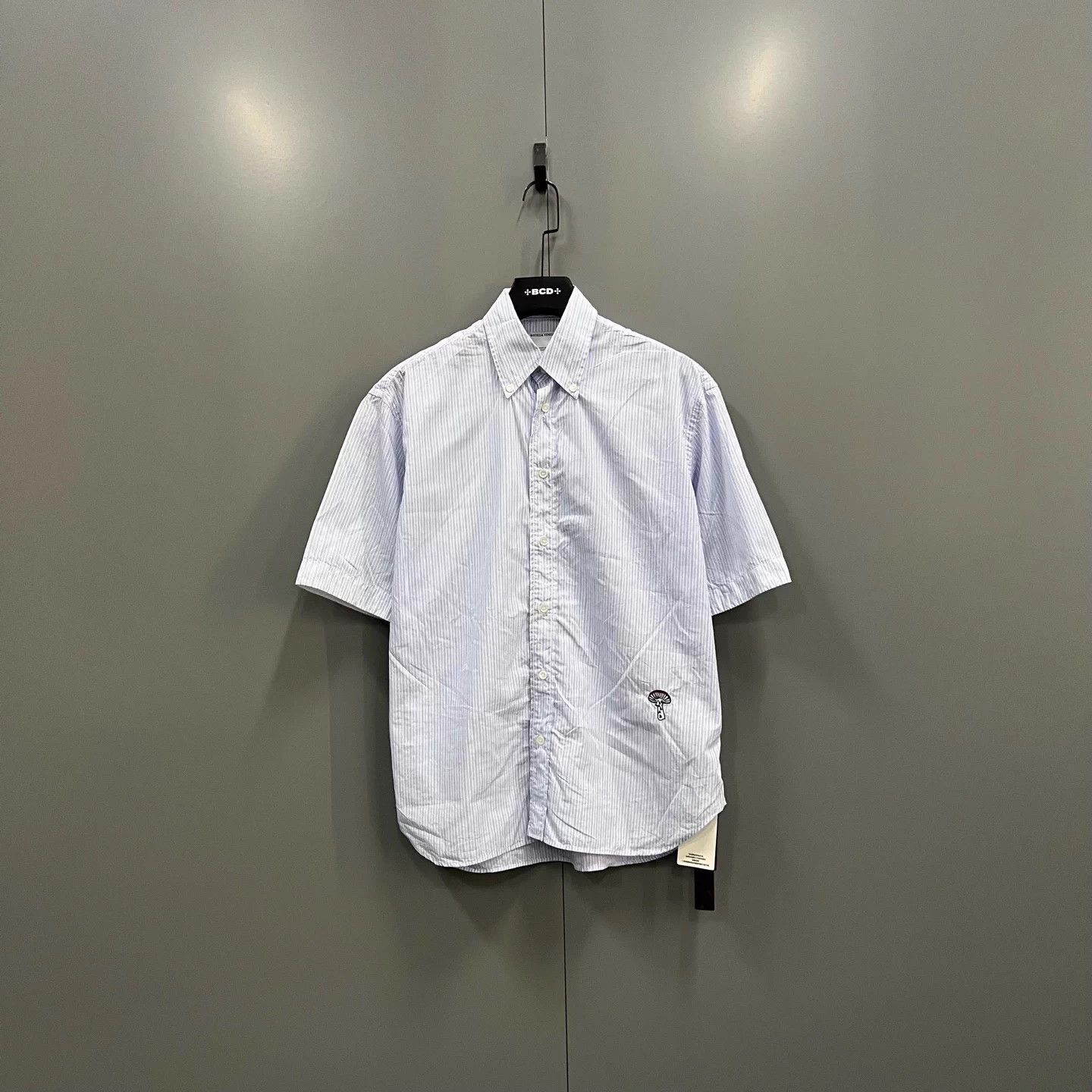 Bottega Veneta BV SS25 Striped Mushroom Embroidery Shirt 46 98 New Size US S / EU 44-46 / 1 - 1 Thumbnail