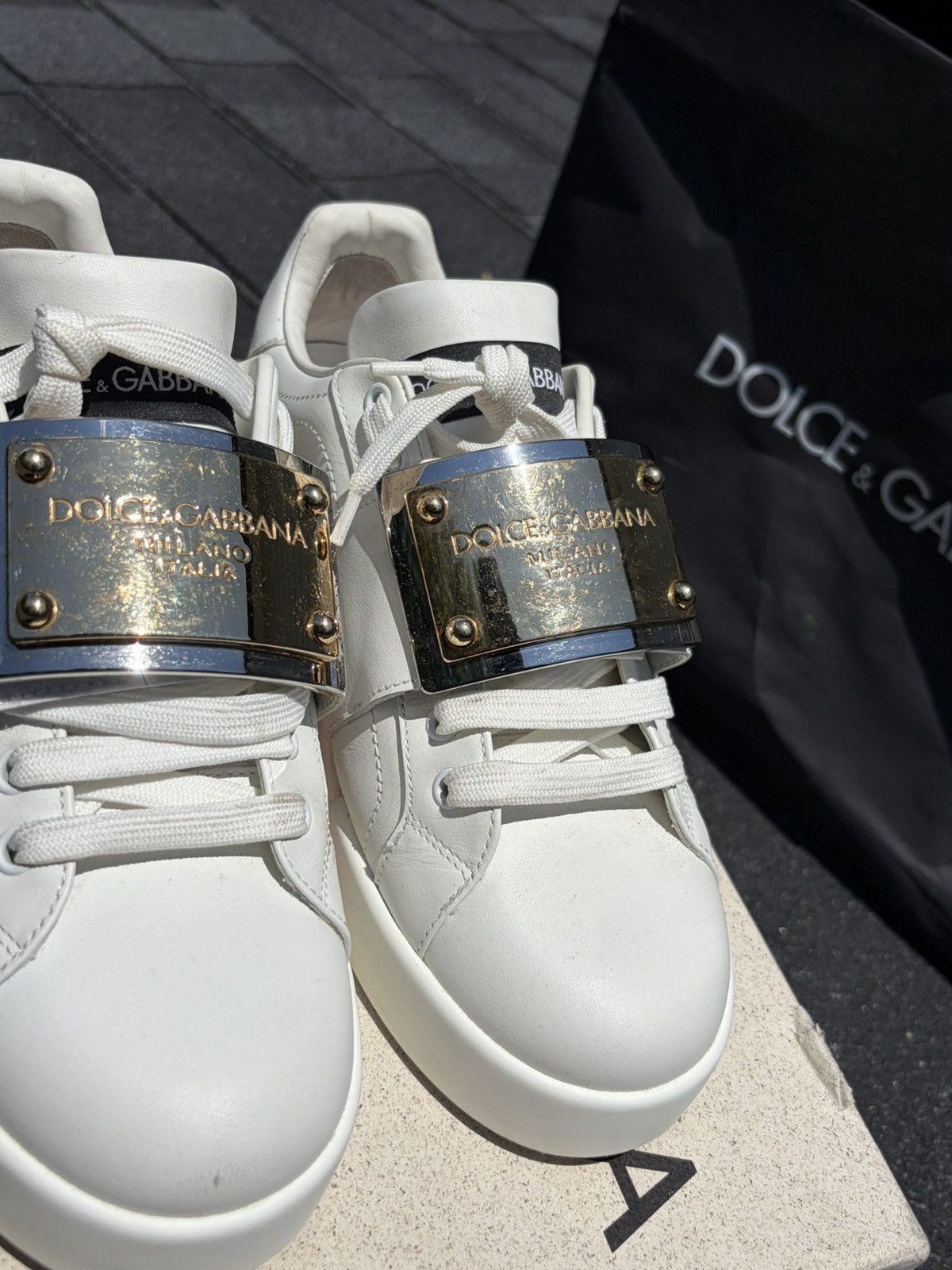 Dolce & Gabbana Dolce & gabbana milan paris sneakers bassa Vit.Nappato Size US 9 / EU 42 - 3 Thumbnail
