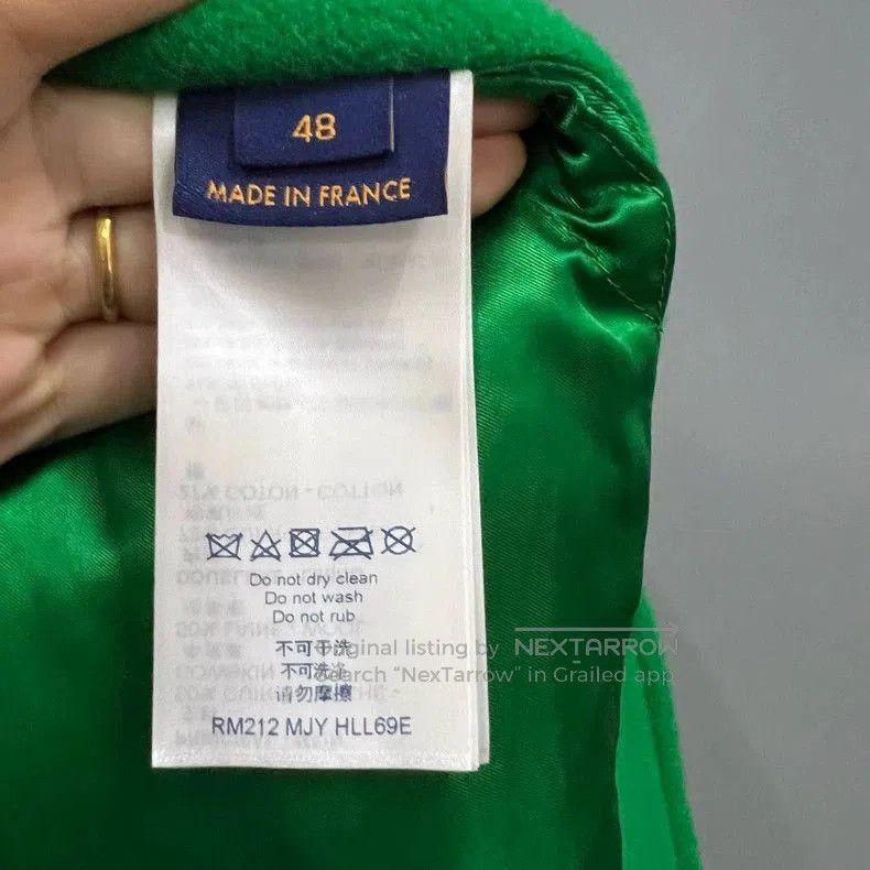 Louis Vuitton Louis Vuitton Green Logo Varsity Jacket. Size US L / EU 52-54 / 3 - 3 Thumbnail