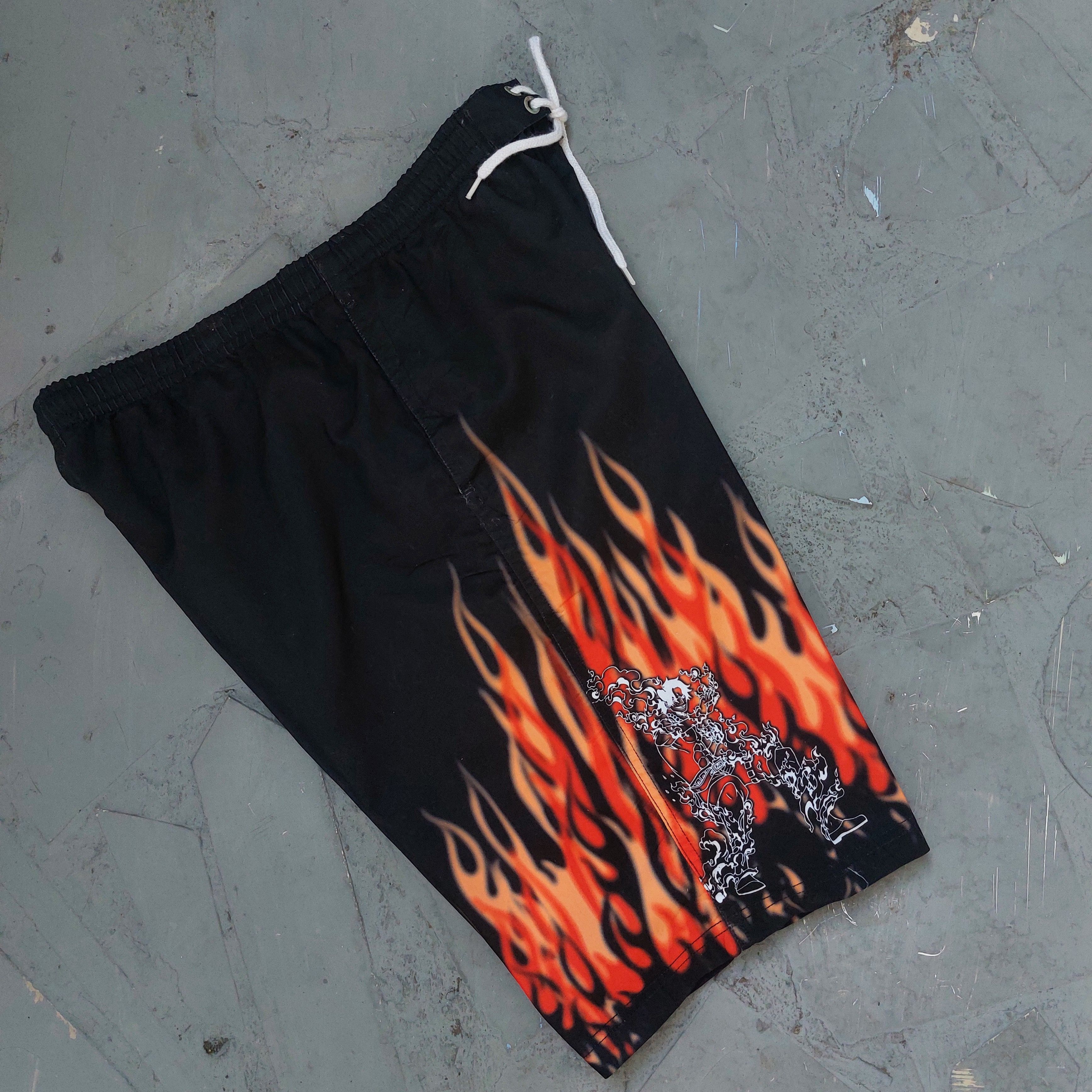 Anime × Japanese Brand × One Piece Shorts One Piece Ace X Lutffy Size US 33 - 5 Thumbnail