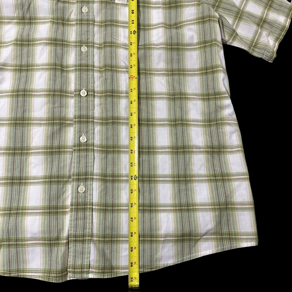 Carhartt carhartt button down shirt men’s xl green White striped Size US XL / EU 56 / 4 - 2 Thumbnail