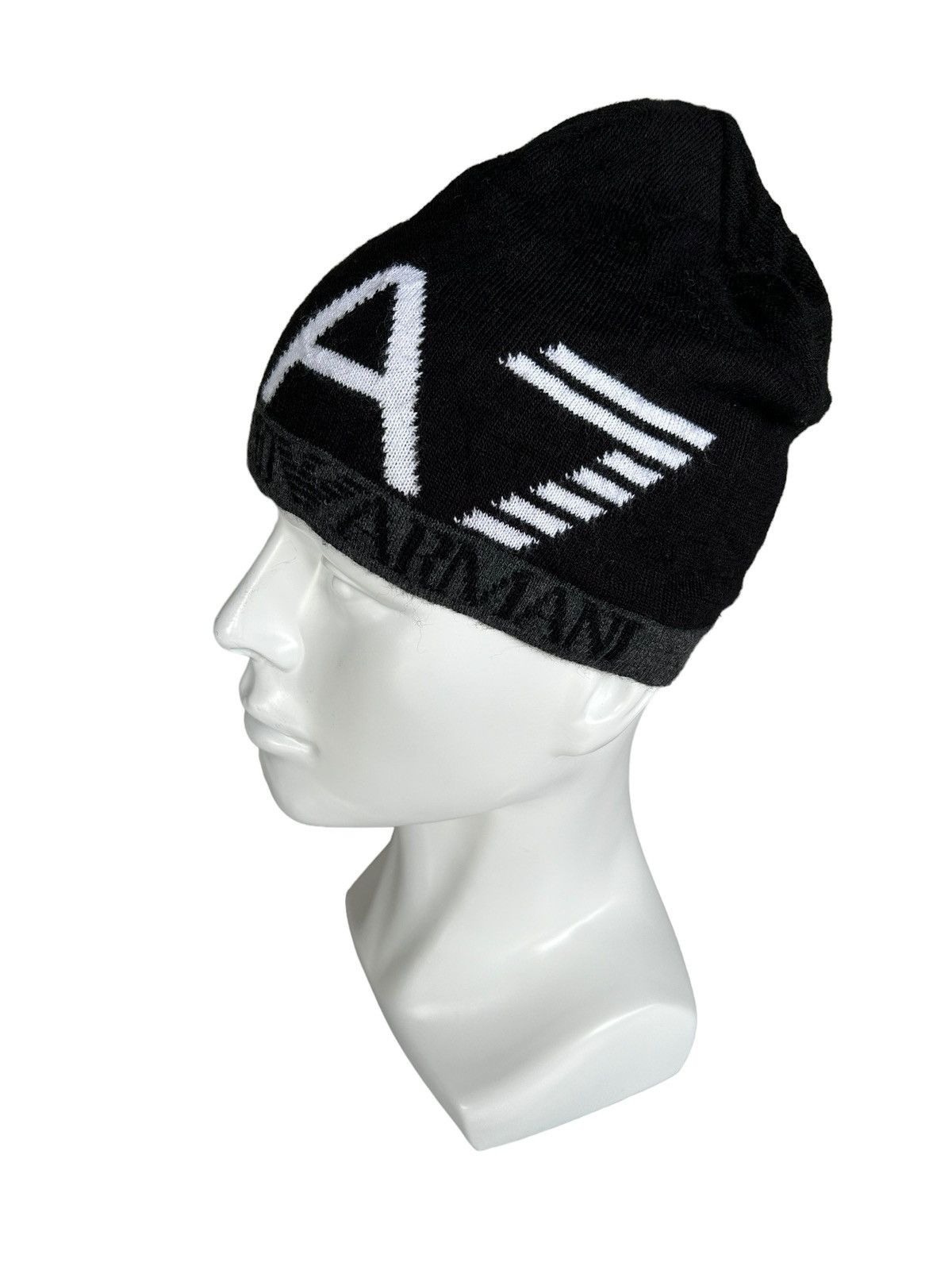 Emporio Armani × Giorgio Armani Emporio Armani Vintage Beanie Hats ☠️ Size ONE SIZE - 4 Thumbnail