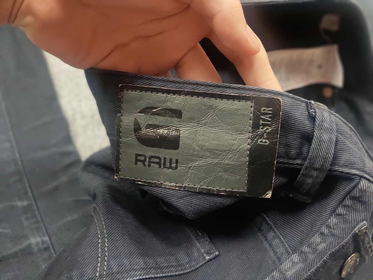 G-Star G Star Raw Arc 3d Slim Coj Dark Waxed Denim Jeans LBG Style Size US 31 - 15 Thumbnail