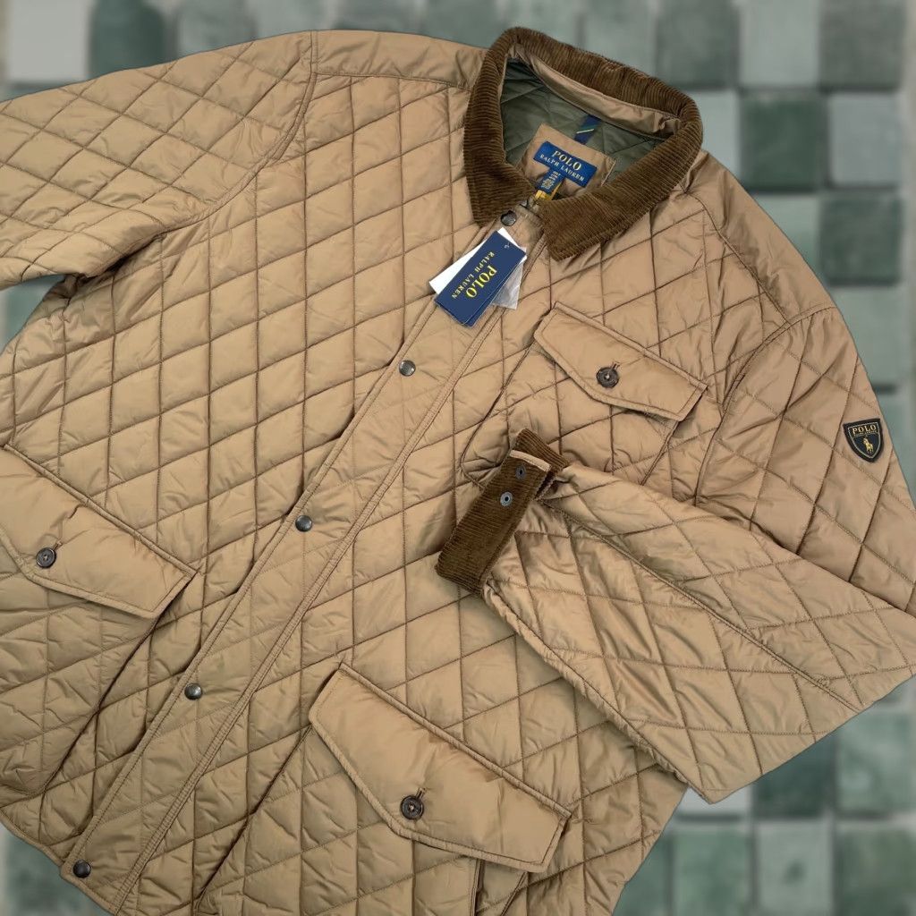Polo Ralph Lauren VINTAGE Polo Ralph Lauren The Beaton Quilted Jacket Men 4XLT Tall Brown Water Repellent Size US XXL / EU 58 / 5 - 1 Thumbnail