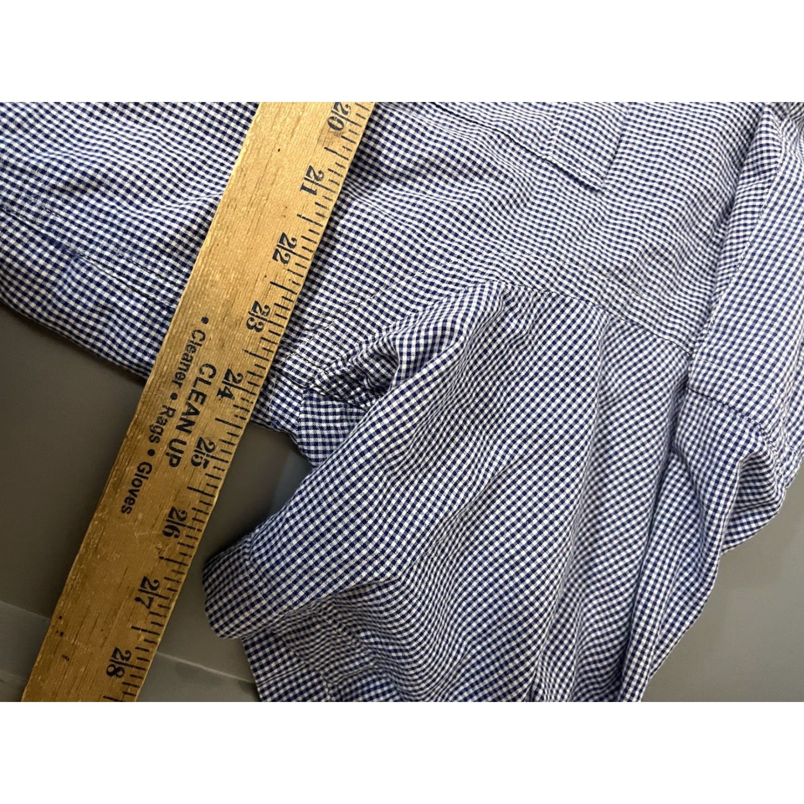 Orvis Orvis Shirt Mens XL Blue Gingham Short Sleeve Button-Up Collared Cotton Fits Regular Mens Size XL Size US XL / EU 56 / 4 - 5 Thumbnail