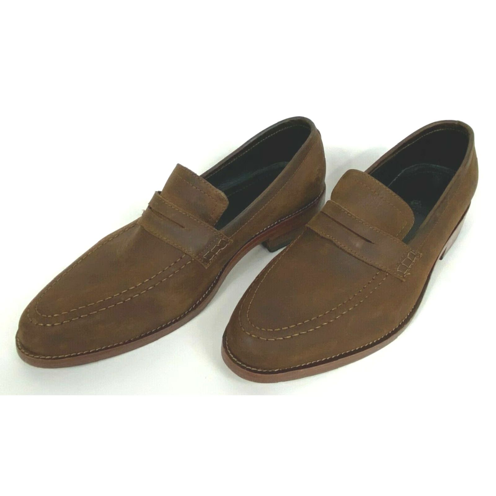 Nisolo Nisolo Men's Chamberlain Penny Loafers Slip On Leather Brown 9 Dress Shoes Mens Shoes Size US 9 / EU 42 - 4 Thumbnail