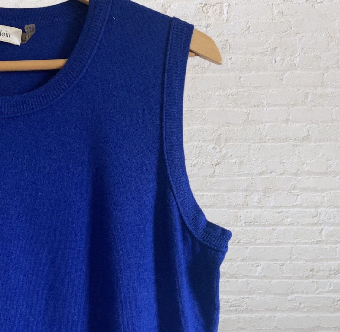 Calvin Klein CALVIN KLEIN SLEEVELESS KNIT PULLOVER SWEATER VEST Size L / US 10 / IT 46 - 6 Thumbnail