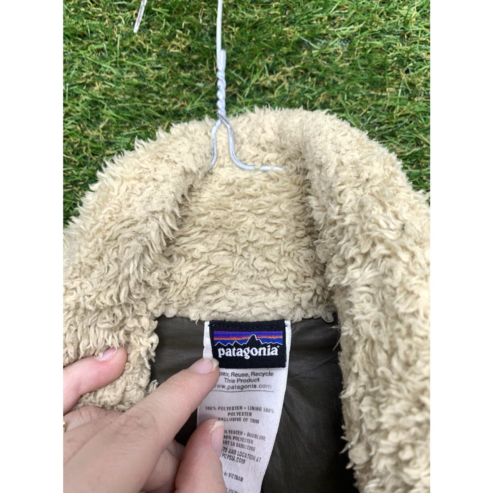 Patagonia Patagonia Jacket Womens XS Pale Khaki Los Lobos Full Zip Lined Fleece LS Size XS / US 0-2 / IT 36-38 - 5 Thumbnail