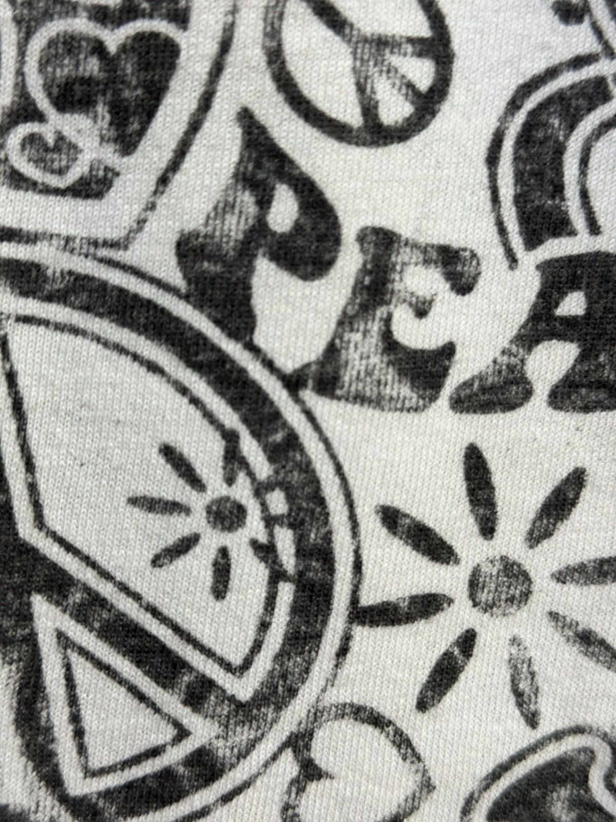 Vintage Vintage Winestock Peace Over Print Tee Size US L / EU 52-54 / 3 - 3 Thumbnail