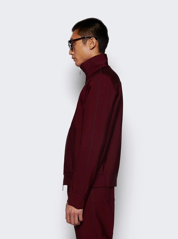 Gucci o1loc1c0226 798040 Technical Jersey Zip Jacket in Burgundy Size US XL / EU 56 / 4 - 4 Thumbnail