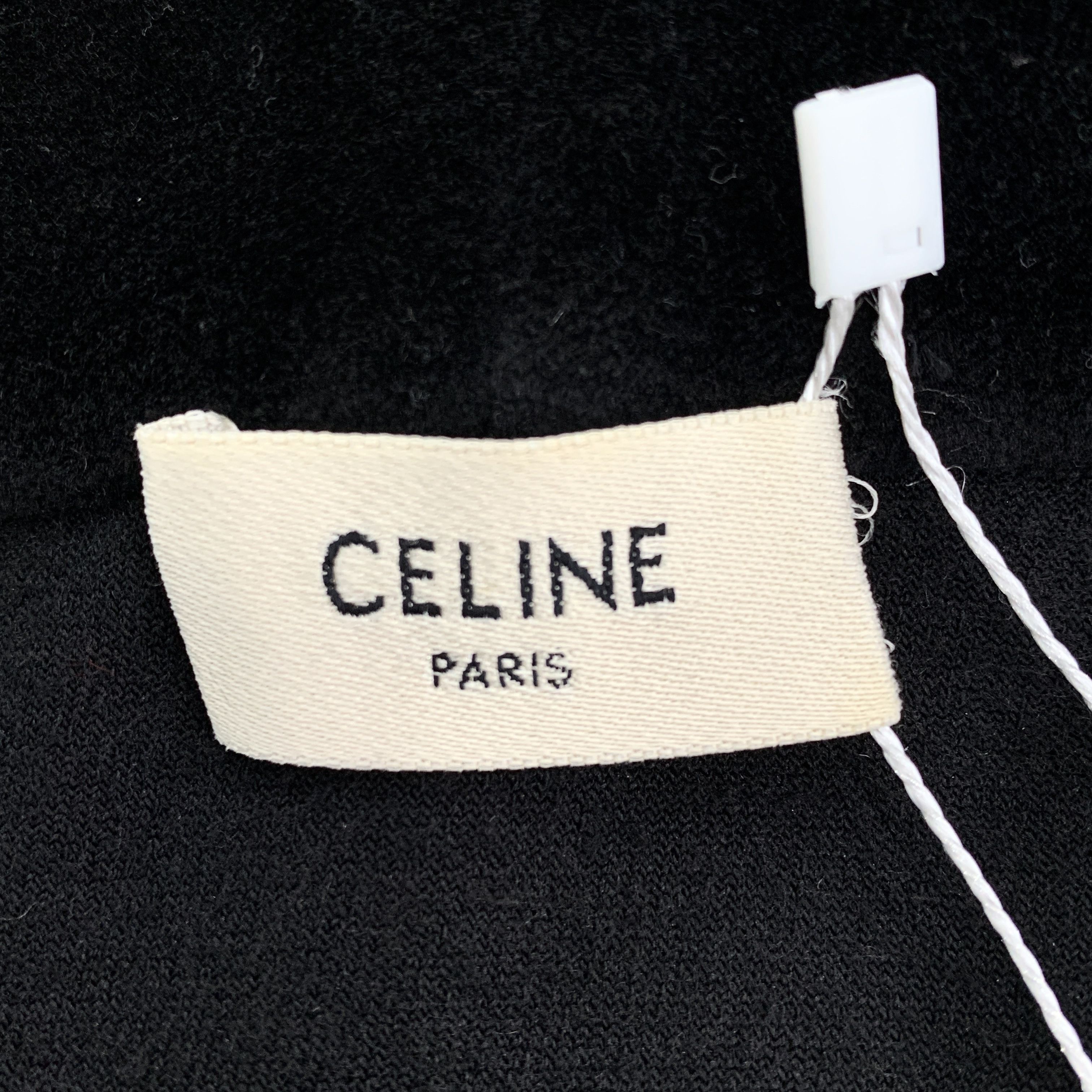 Celine Celine Black Cotton Zip-Up Hoodie (Size XL) Size US XL / EU 56 / 4 - 2 Thumbnail