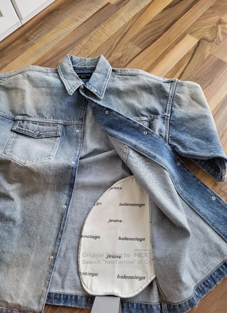 Balenciaga Balenciaga Tape denim work shorts shirt jacket Size US M / EU 48-50 / 2 - 3 Thumbnail