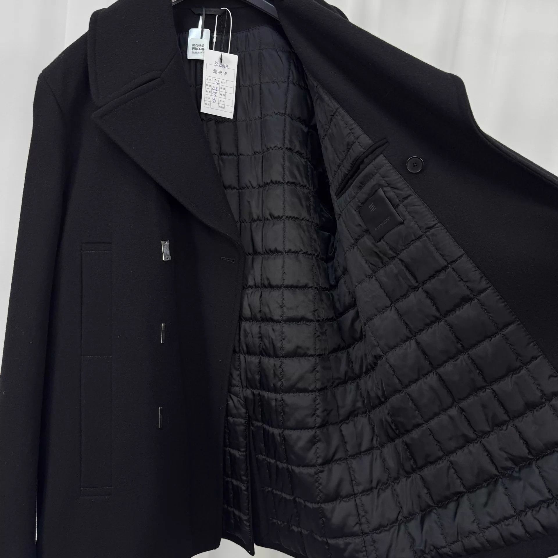 Givenchy Givenchy Wool Coat 52 99New Metal Button Detached Size US L / EU 52-54 / 3 - 6 Thumbnail