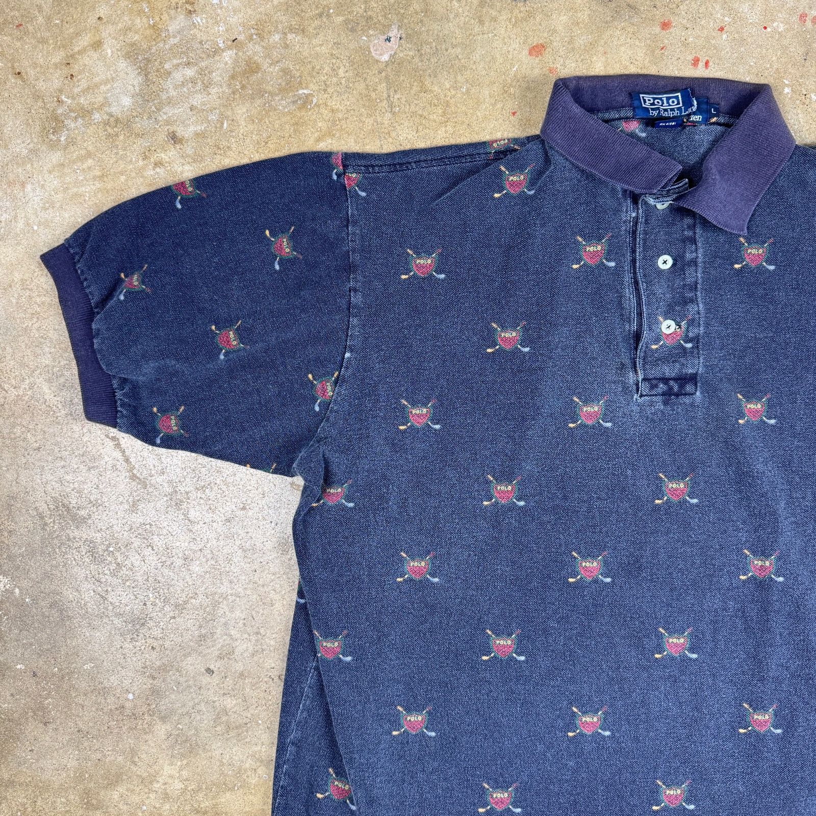 Polo Ralph Lauren Vtg Polo Ralph Lauren Men’s L Golf Crest Polo Shirt Navy 90s Size US L / EU 52-54 / 3 - 2 Thumbnail
