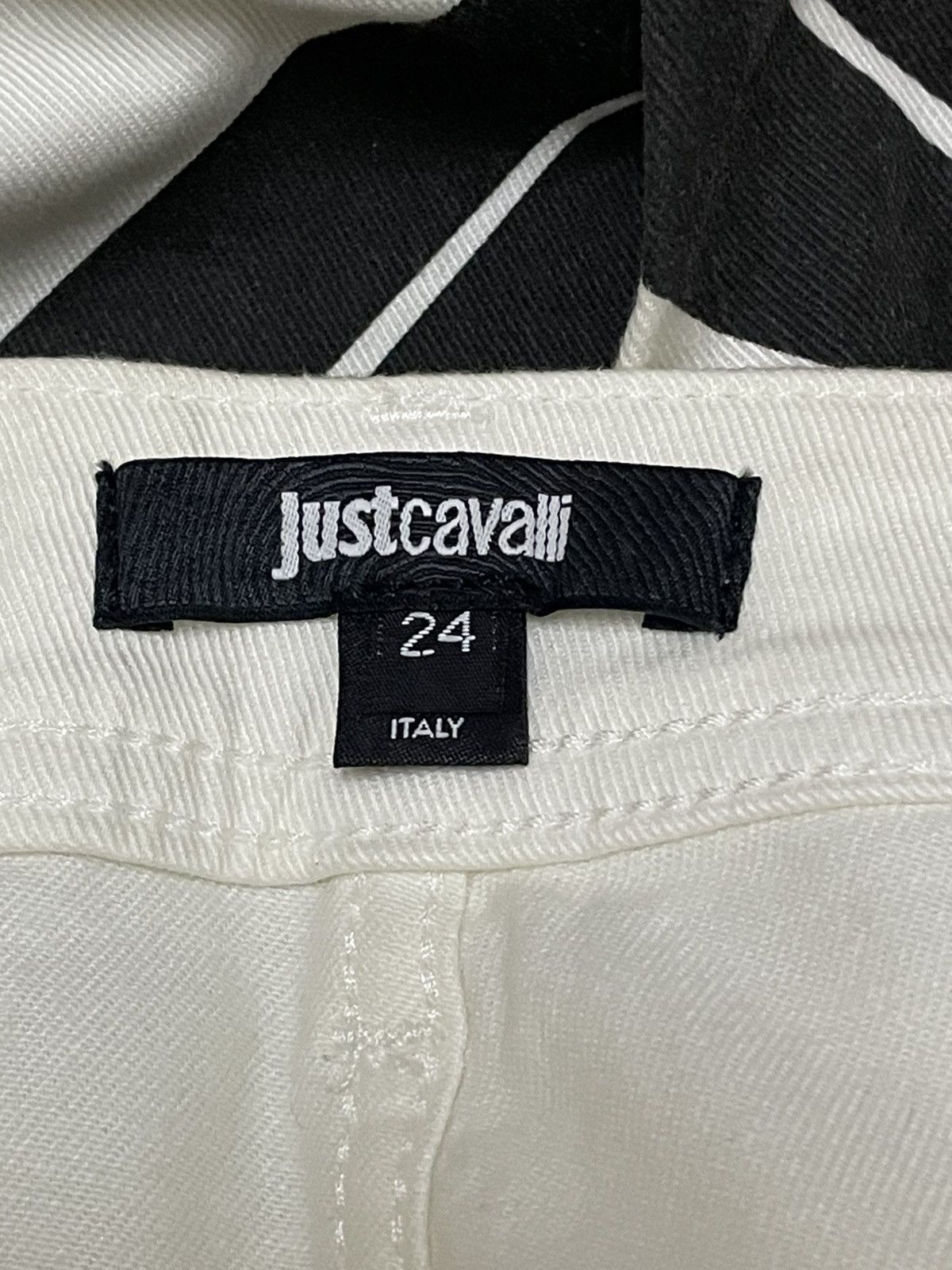 Just Cavalli Authentic Designer Just Cavalli Patterned Skinny Denim Size 24" / US 00 / IT 34 - 16 Thumbnail