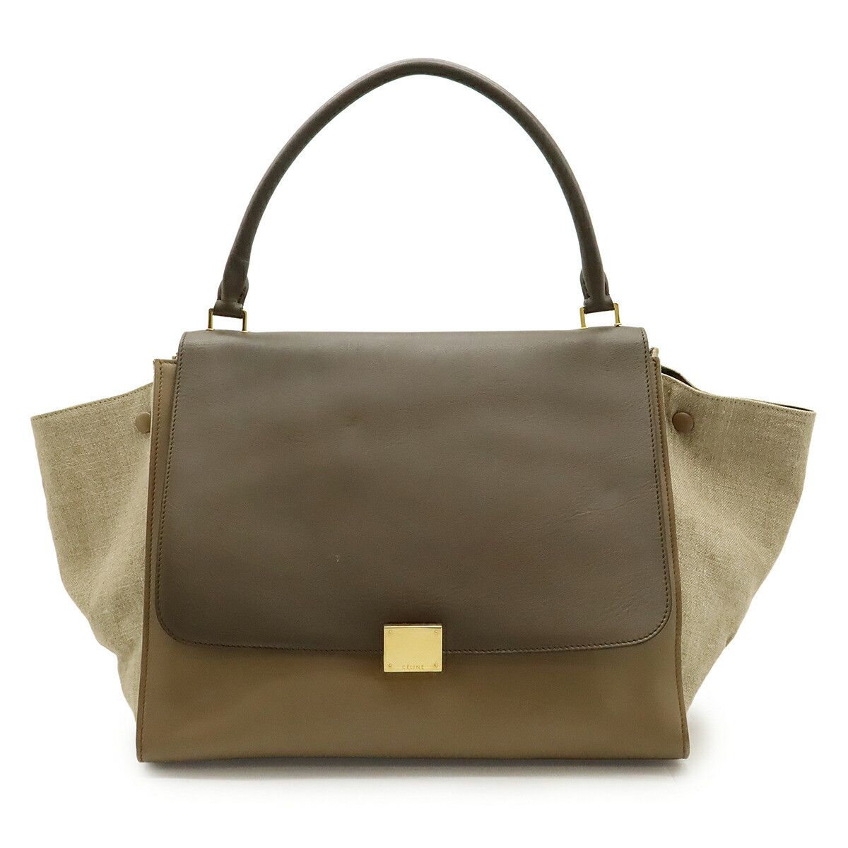 Celine Celine Celine Trapeze Leather Canvas 2way Bag Leather Shoulder Bag DUTY FREE for USA Size ONE SIZE - 1 Thumbnail