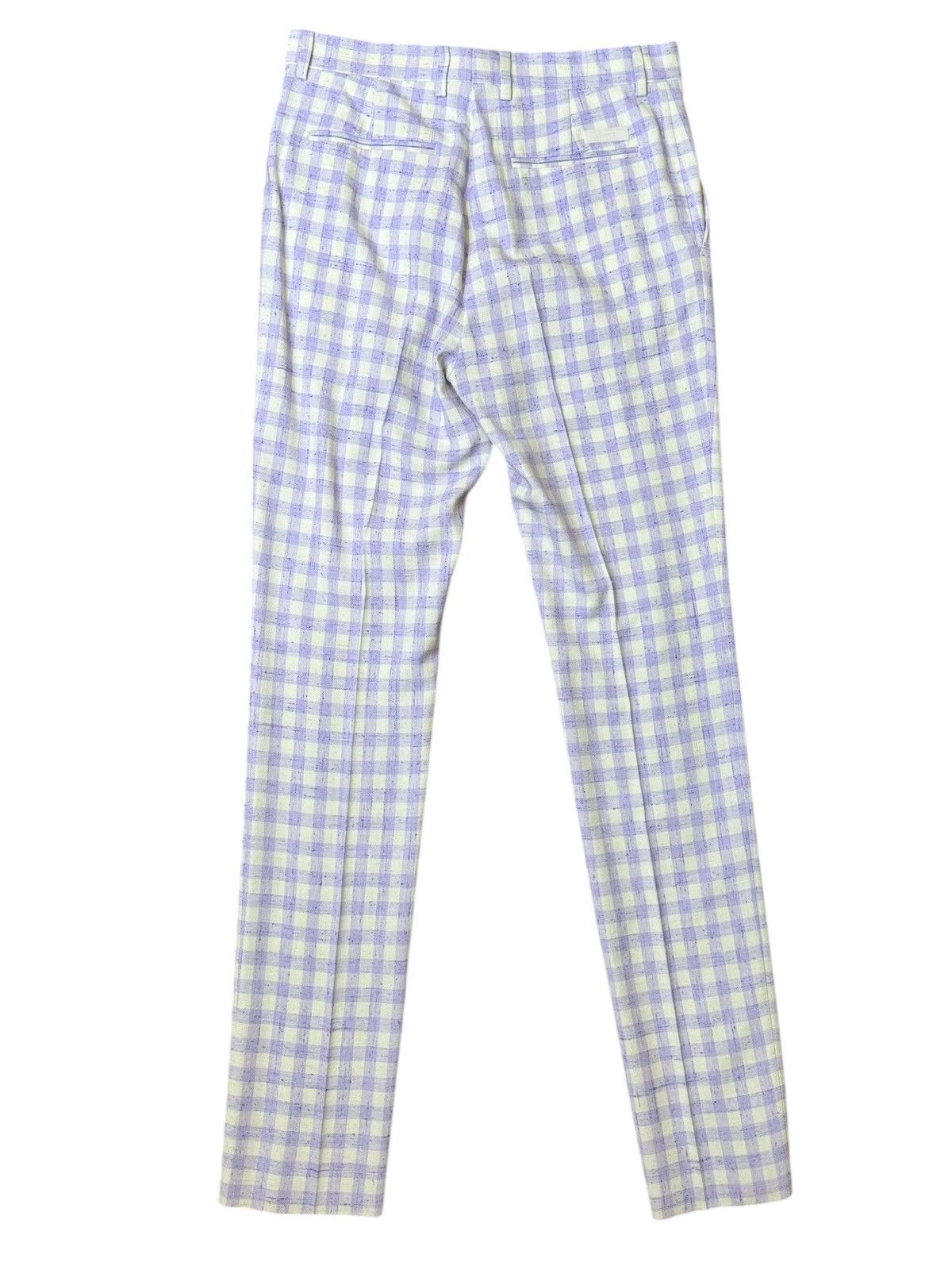 Versace Versace Men’s Suit Lilac Ivory Checkered Size 48 Size 38R - 16 Thumbnail