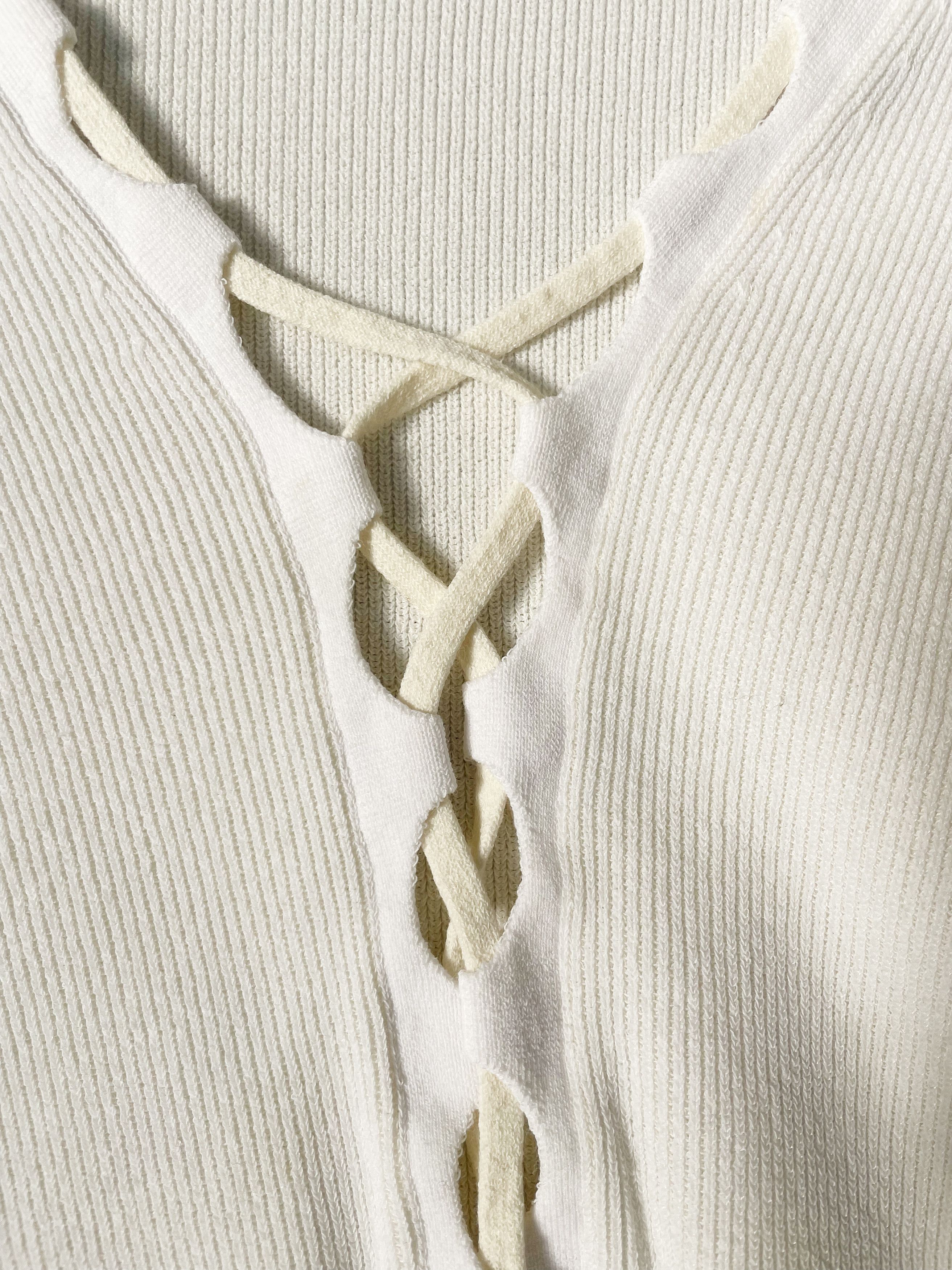 Dion Lee Dion Lee Off White Bichrome Cardigan Size S / US 4 / IT 40 - 6 Thumbnail