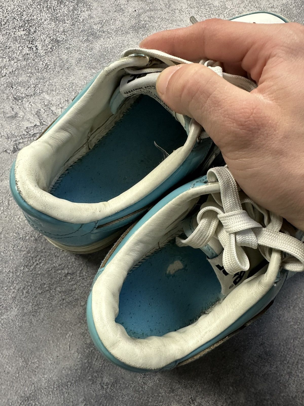 Bape A Bathing Ape Bape Sta Blue White Sneakers size 8.5 Size US 8.5 / EU 41-42 - 17 Thumbnail