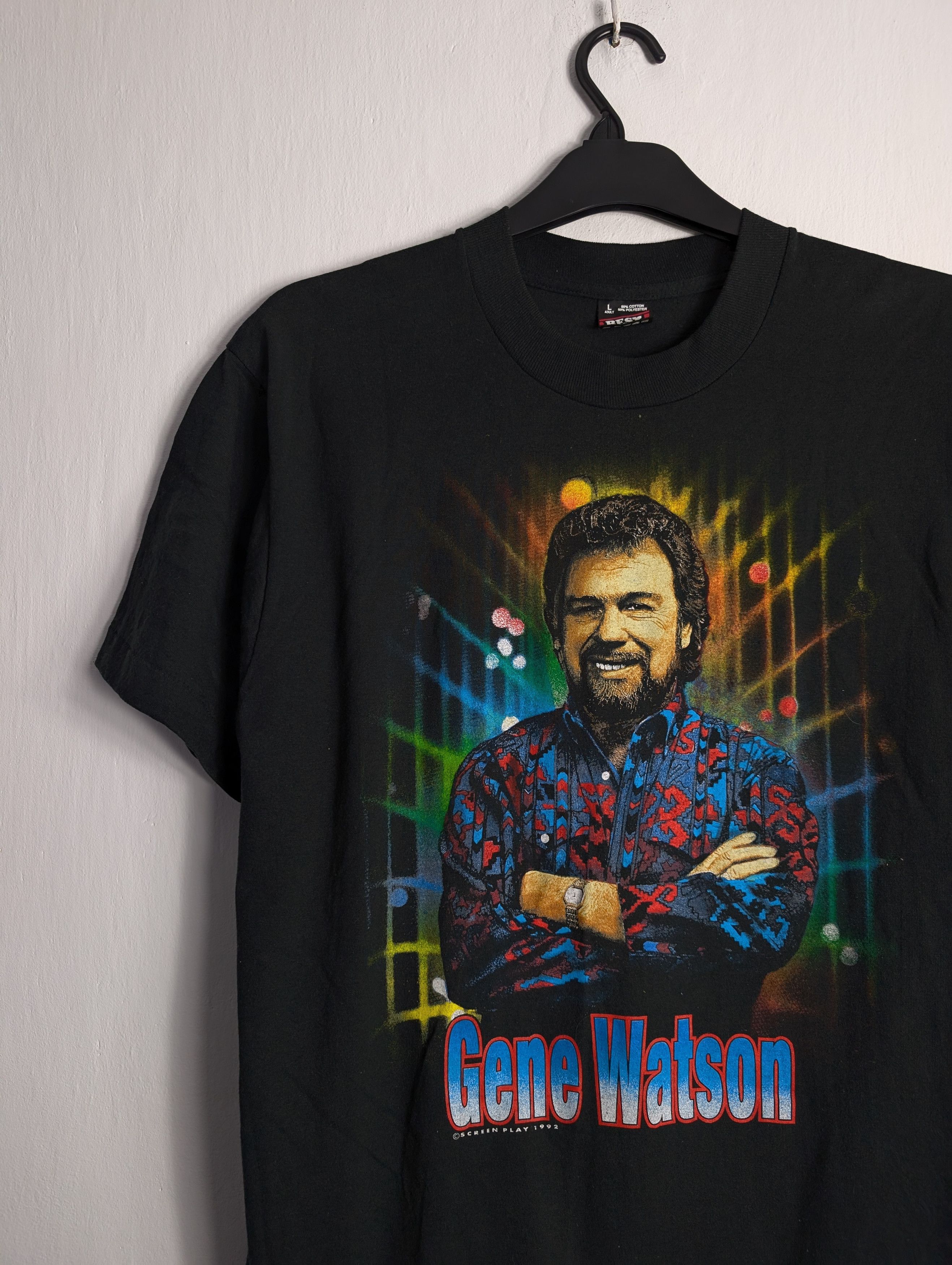 Band Tees × Vintage Vintage 1992 Single Stitched Gene Watson Shirt Size US L / EU 52-54 / 3 - 2 Thumbnail