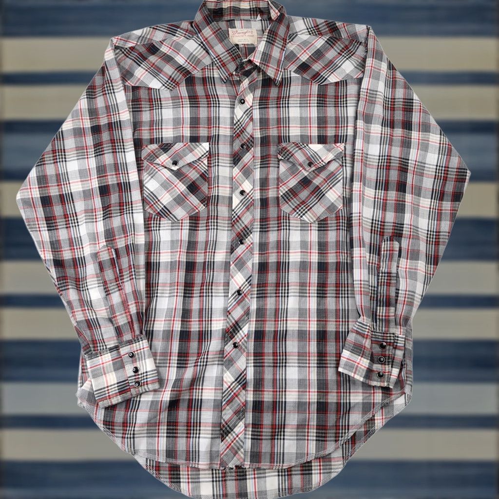 Wrangler VINTAGE Wrangler Western Shirt Mens Large XL? Size US L / EU 52-54 / 3 - 1 Thumbnail