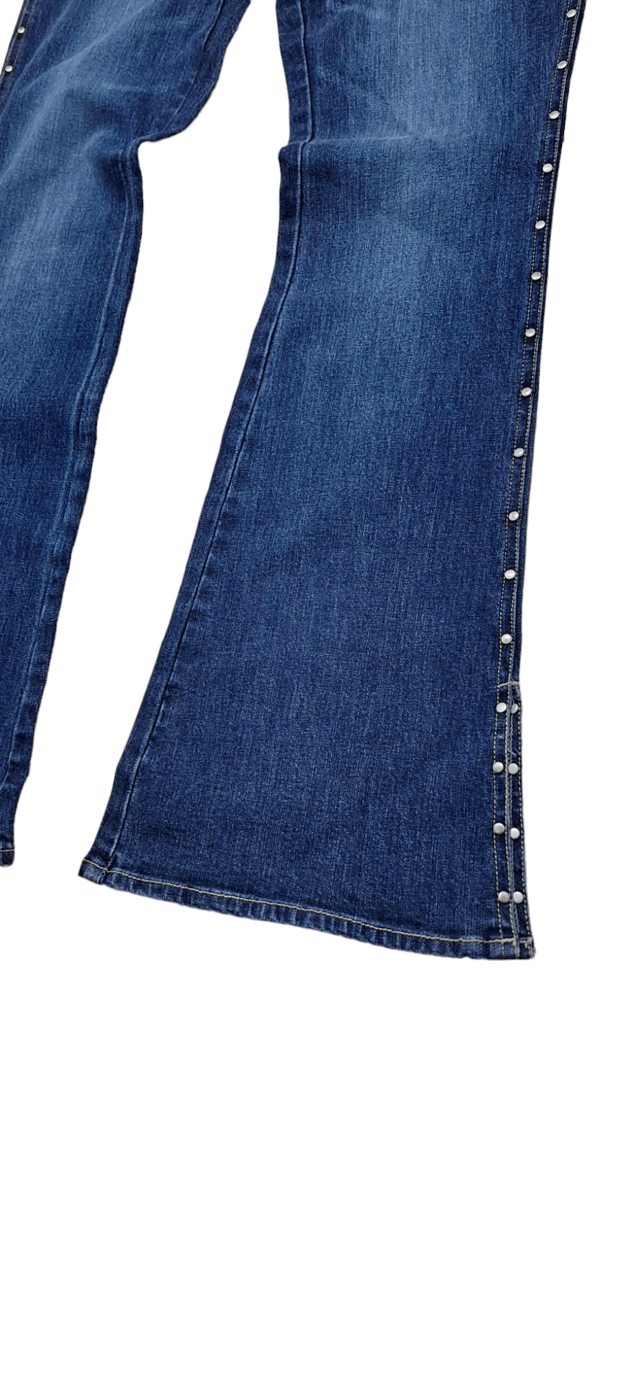 If Six Was Nine × Japanese Brand × Le Grande Bleu (L.G.B.) Japanese Brand Oririn Rivets Button Flared Jeans Size US 29 - 4 Thumbnail