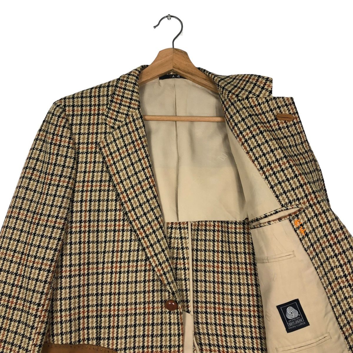 Japanese Brand 🔥VINTAGE DAKS LONDON COATS LEATHER PARTS POCKETS NOVA CHECK Size US S / EU 44-46 / 1 - 14 Thumbnail