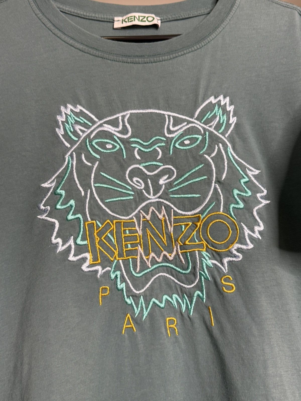 Kenzo Kenzo Big Logo Turquoise Tee size L Size US L / EU 52-54 / 3 - 4 Thumbnail