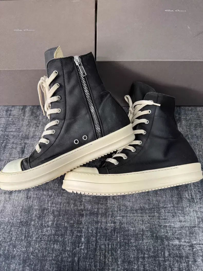 Rick Owens Rick Owens Double line wax surface large Converse shoes Size US 9.5 / EU 42-43 - 4 Thumbnail