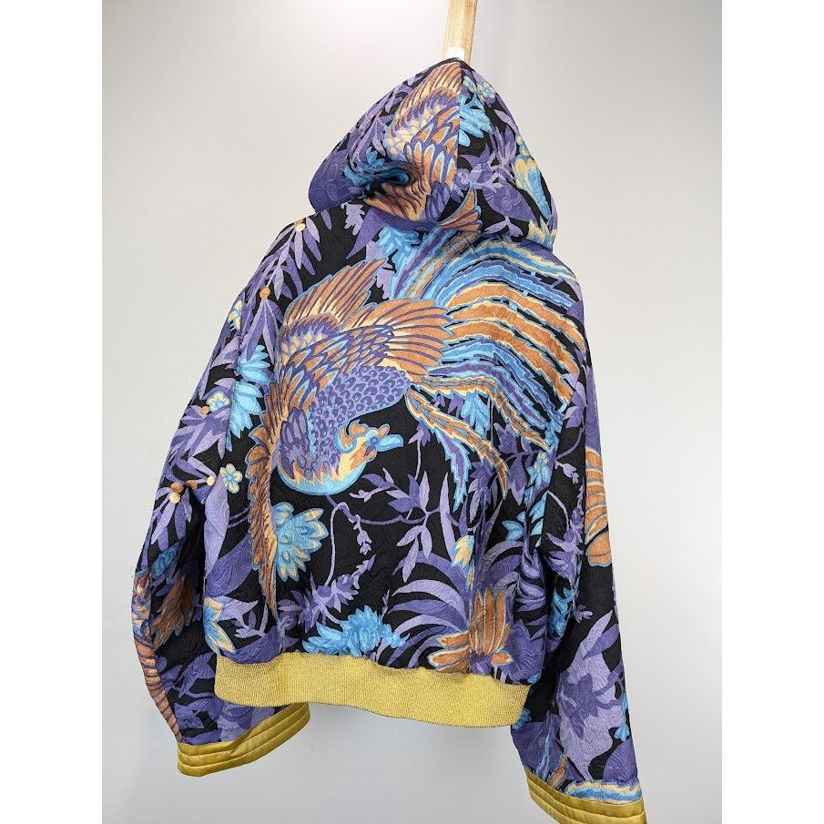 Saint Laurent Paris o1rshd1 Teddy Kimono Phoenix Jacket in Multicolor Size US M / EU 48-50 / 2 - 16 Thumbnail
