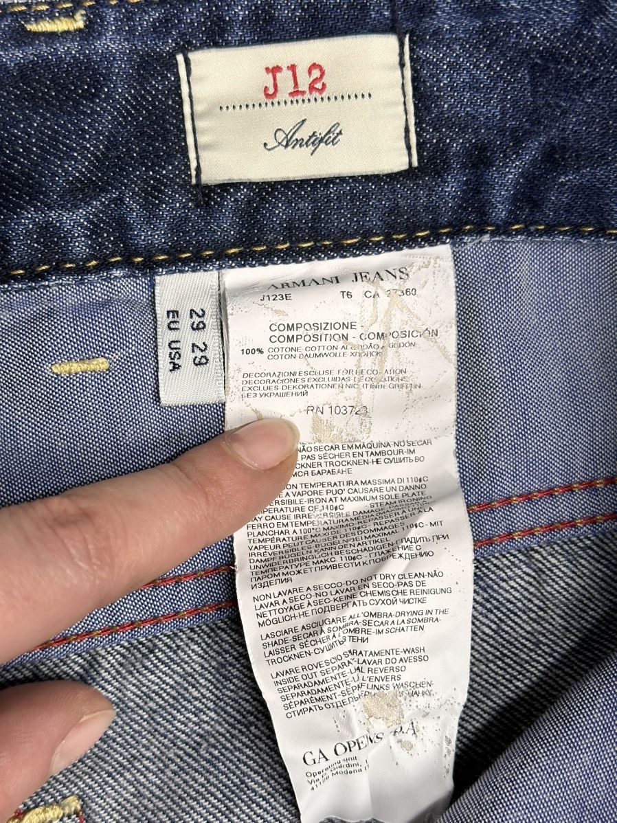 Armani Armani denim pants Y2K Dolce Gabbana style Rare Cargo japan Size US 29 - 9 Thumbnail