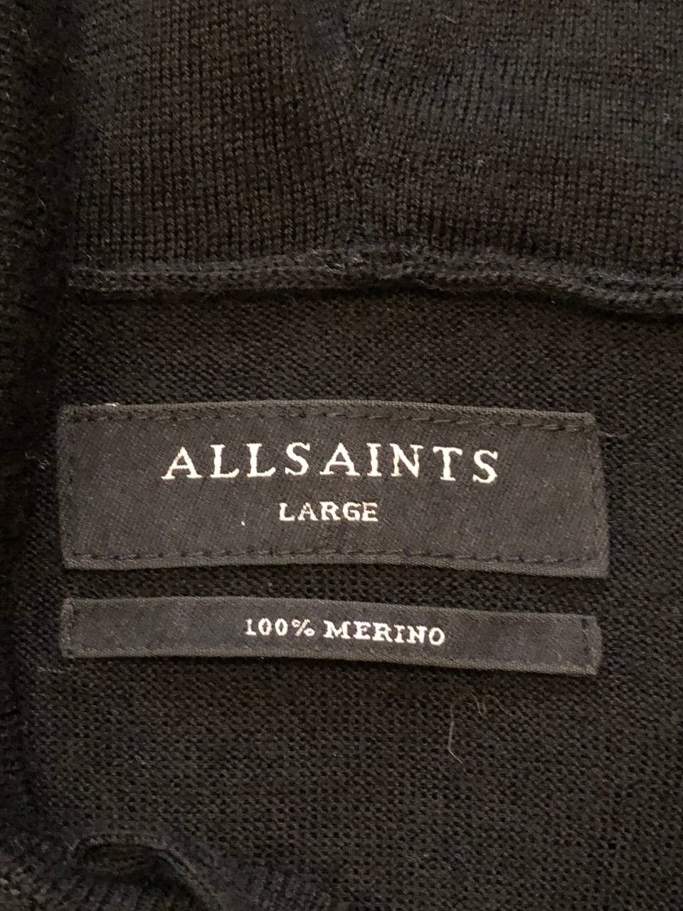 Allsaints Sweatshirt black Allsaints hoodie zip vintage streetwear Size US L / EU 52-54 / 3 - 2 Thumbnail
