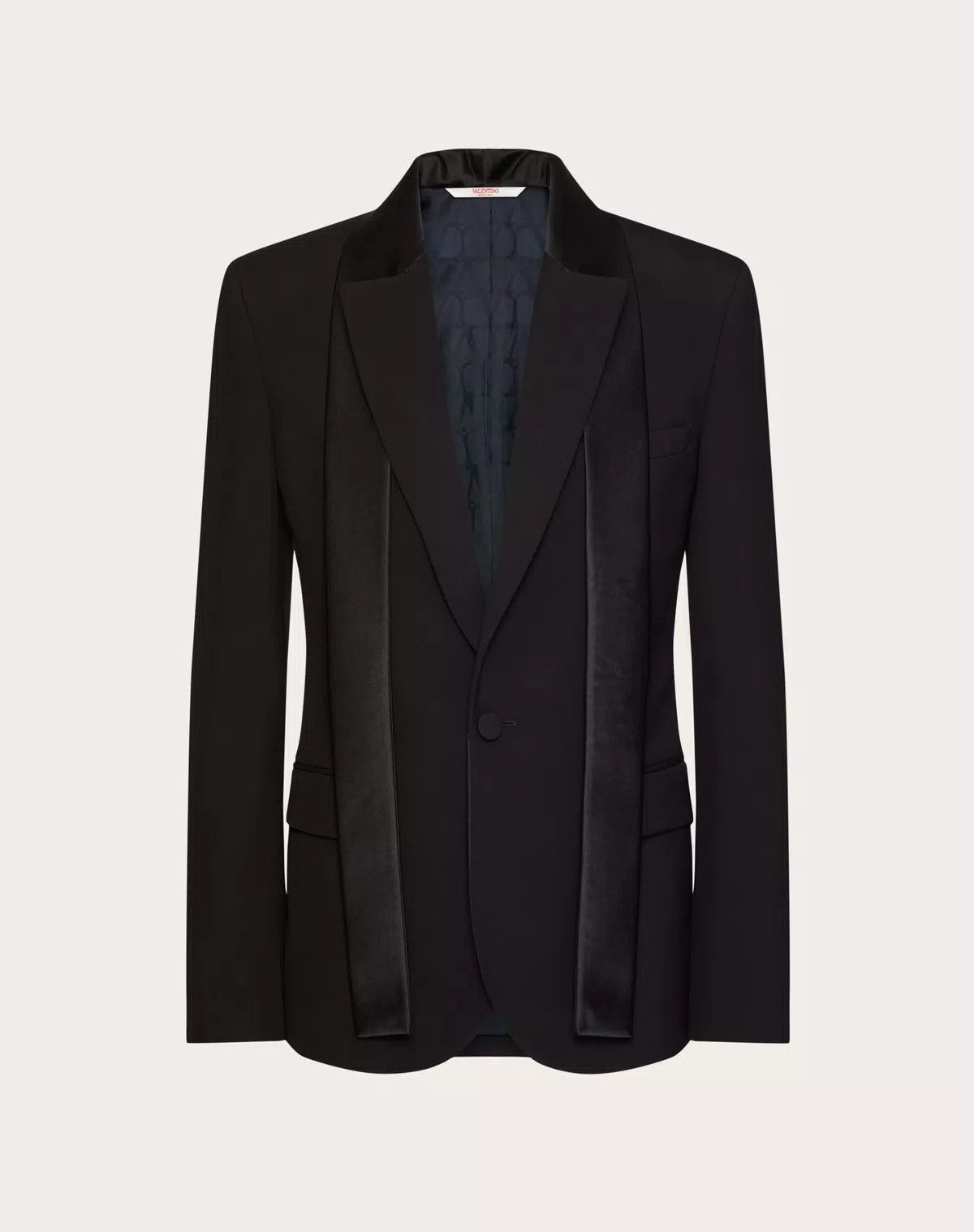 Valentino oc11z0725 Single Breasted Wool Jacket in Black Size US L / EU 52-54 / 3 - 1 Thumbnail