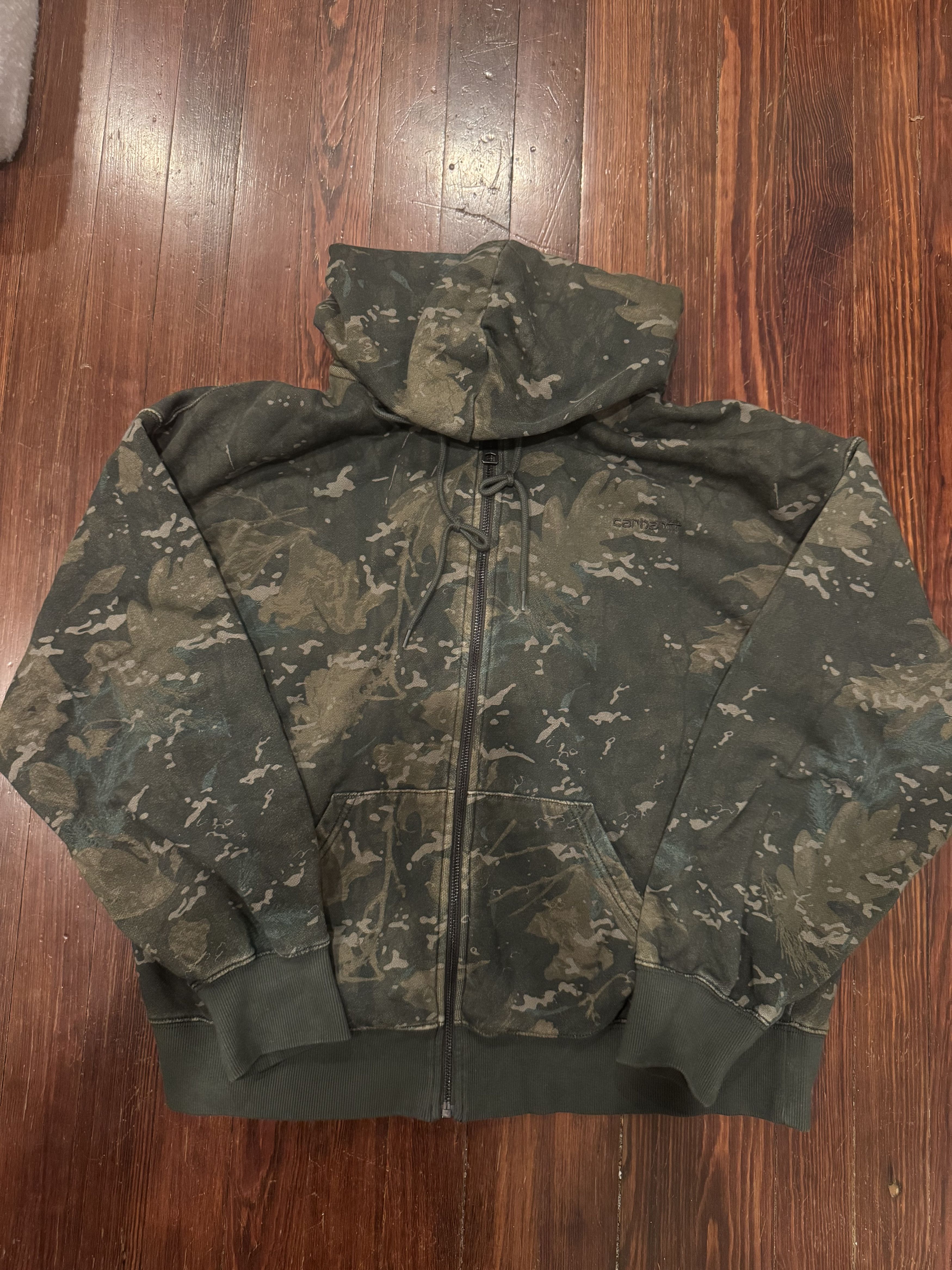 Carhartt Wip Benton camouflage hoodie Size US S / EU 44-46 / 1 - 1 Thumbnail